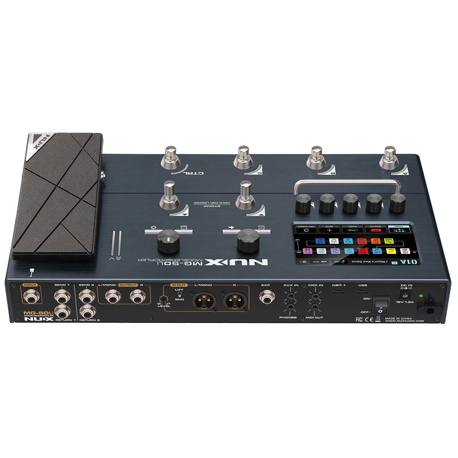 NUX MG-50li Guitar Multi FX Processor and Profiler Dark Blue