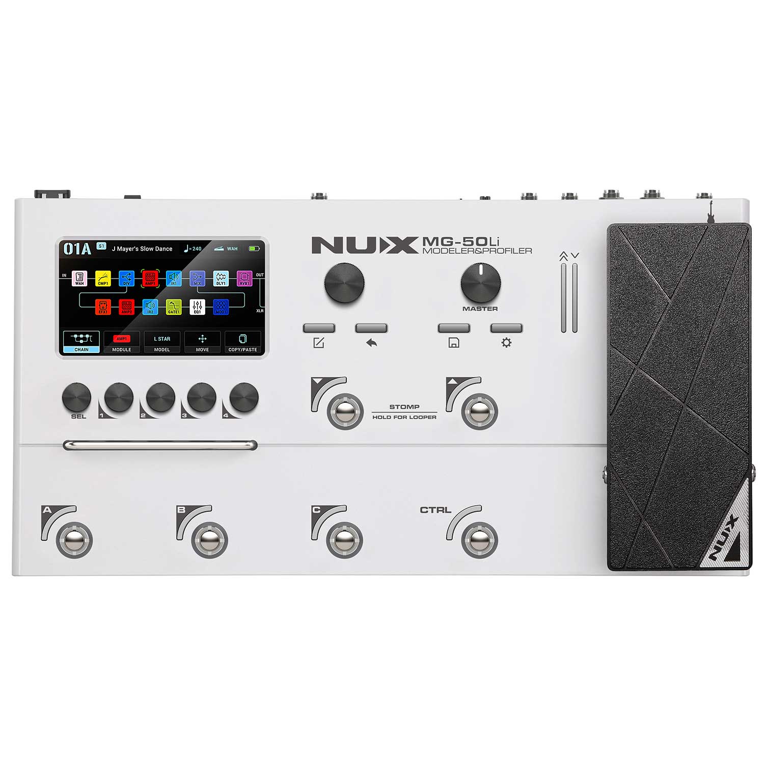 NUX MG-50li Guitar Multi FX Processor and Profiler White