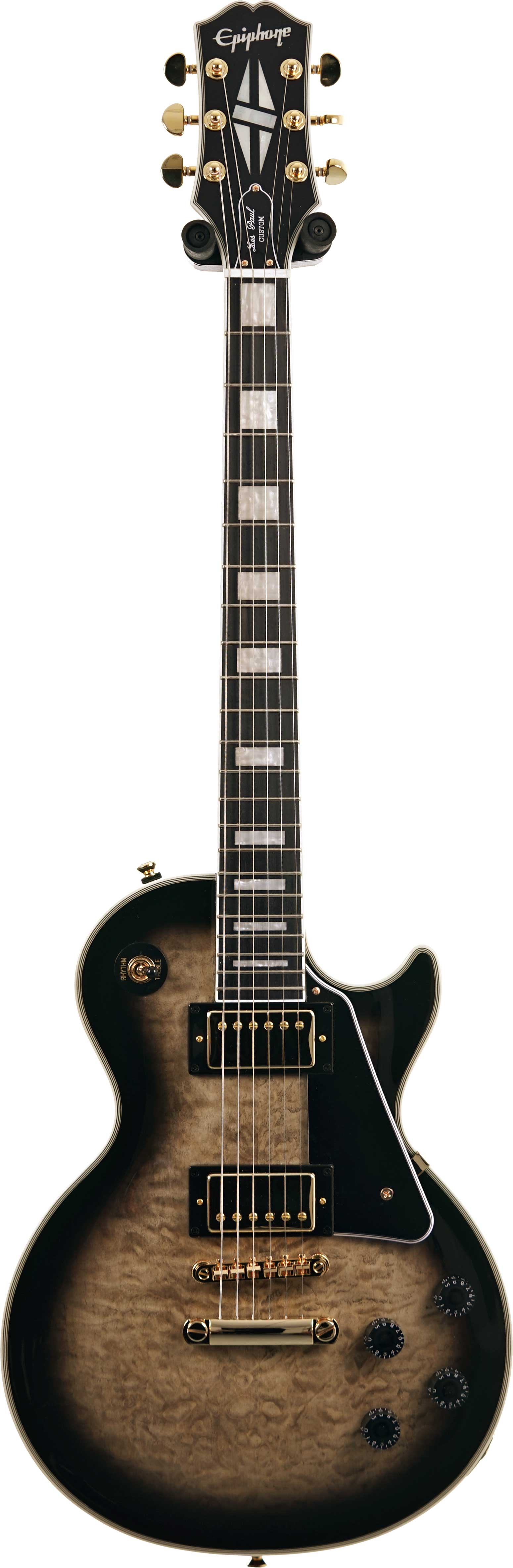 Epiphone Les Paul Custom Quilt Cobra Burst