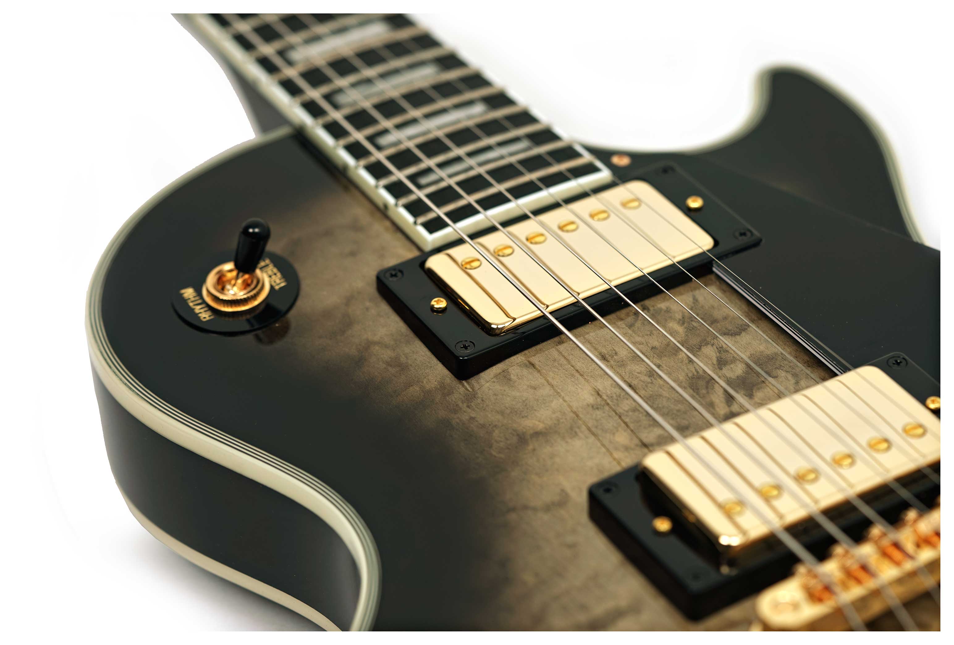 Epiphone Les Paul Custom Quilt Cobra Burst