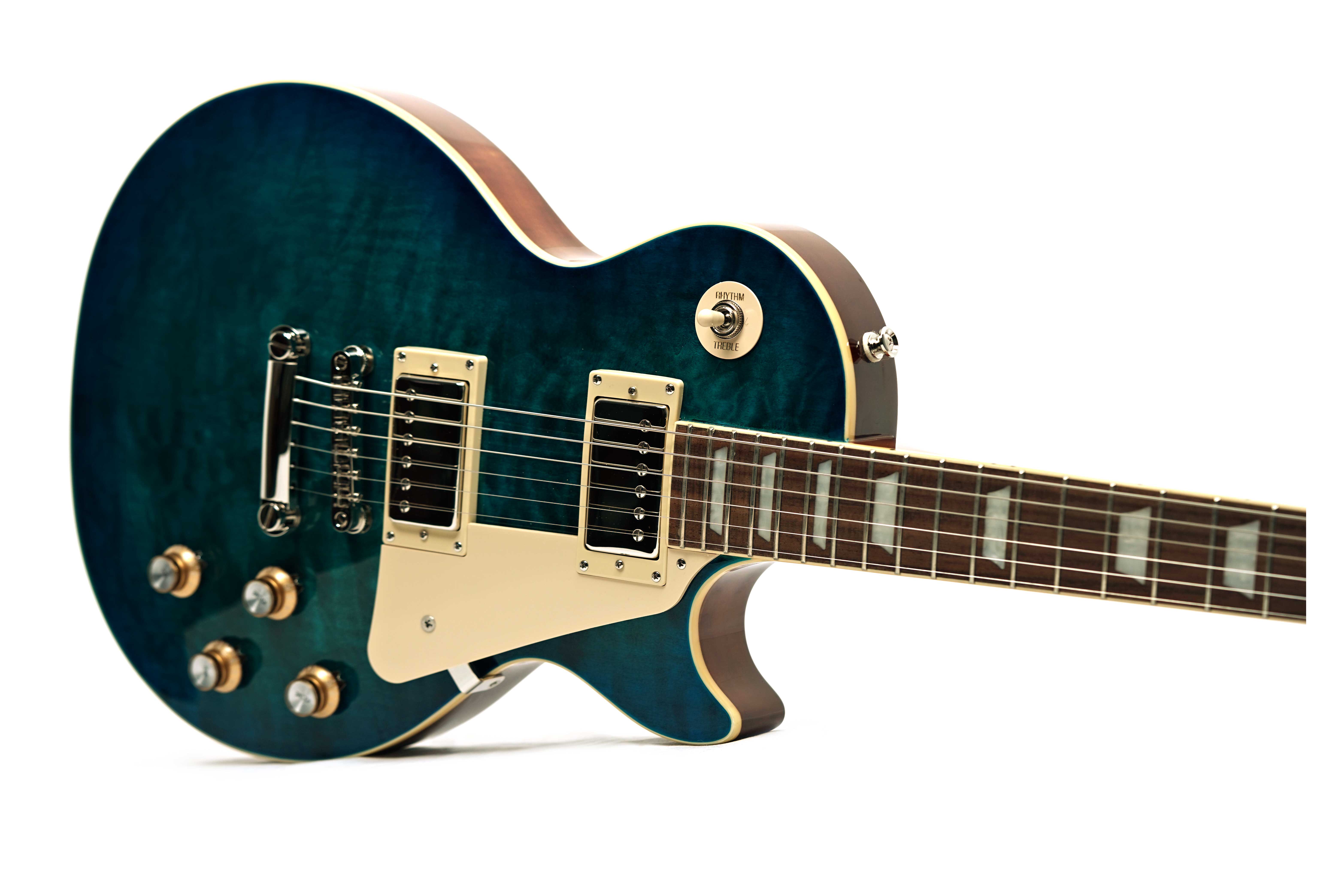 Epiphone Les Paul Standard 60s Quilt Transparent Blue