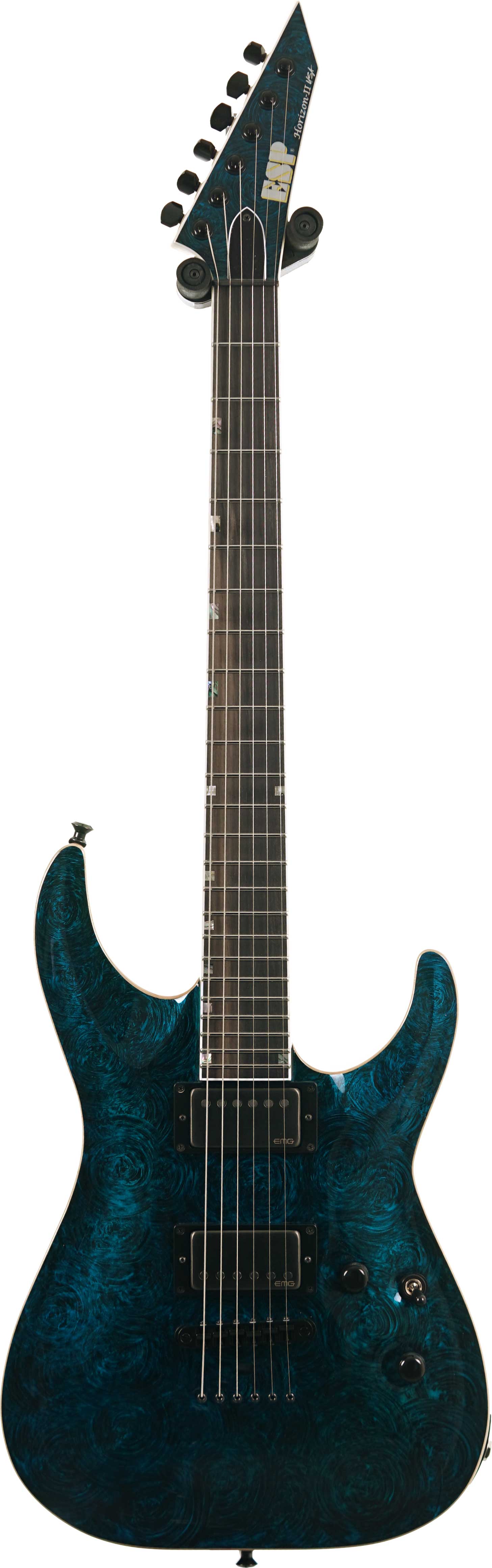 ESP USA Horizon-II SC EMG BH Teal Marble Gloss  (Nearly New) #US24103