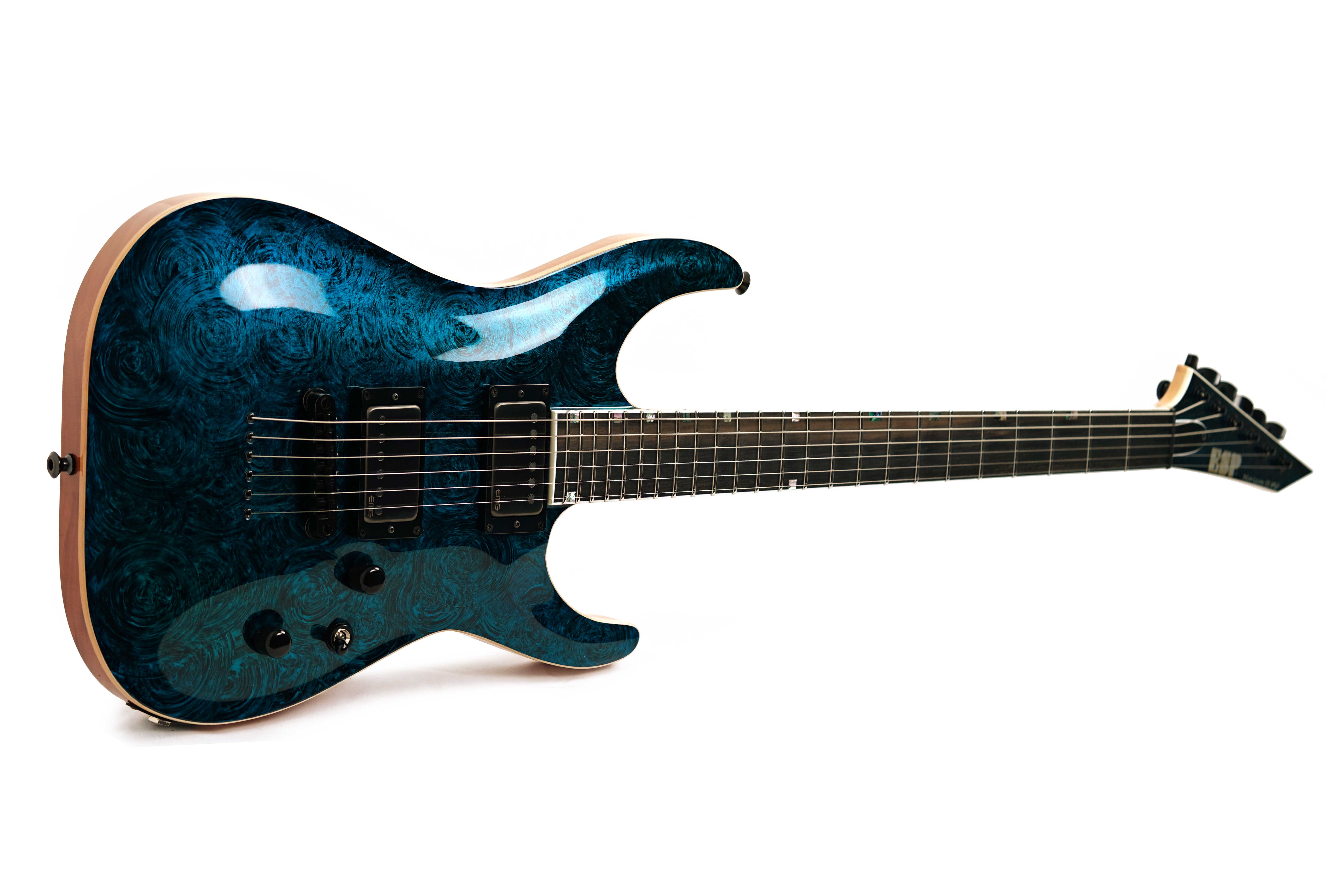 ESP USA Horizon-II SC EMG BH Teal Marble Gloss  (Nearly New) #US24103