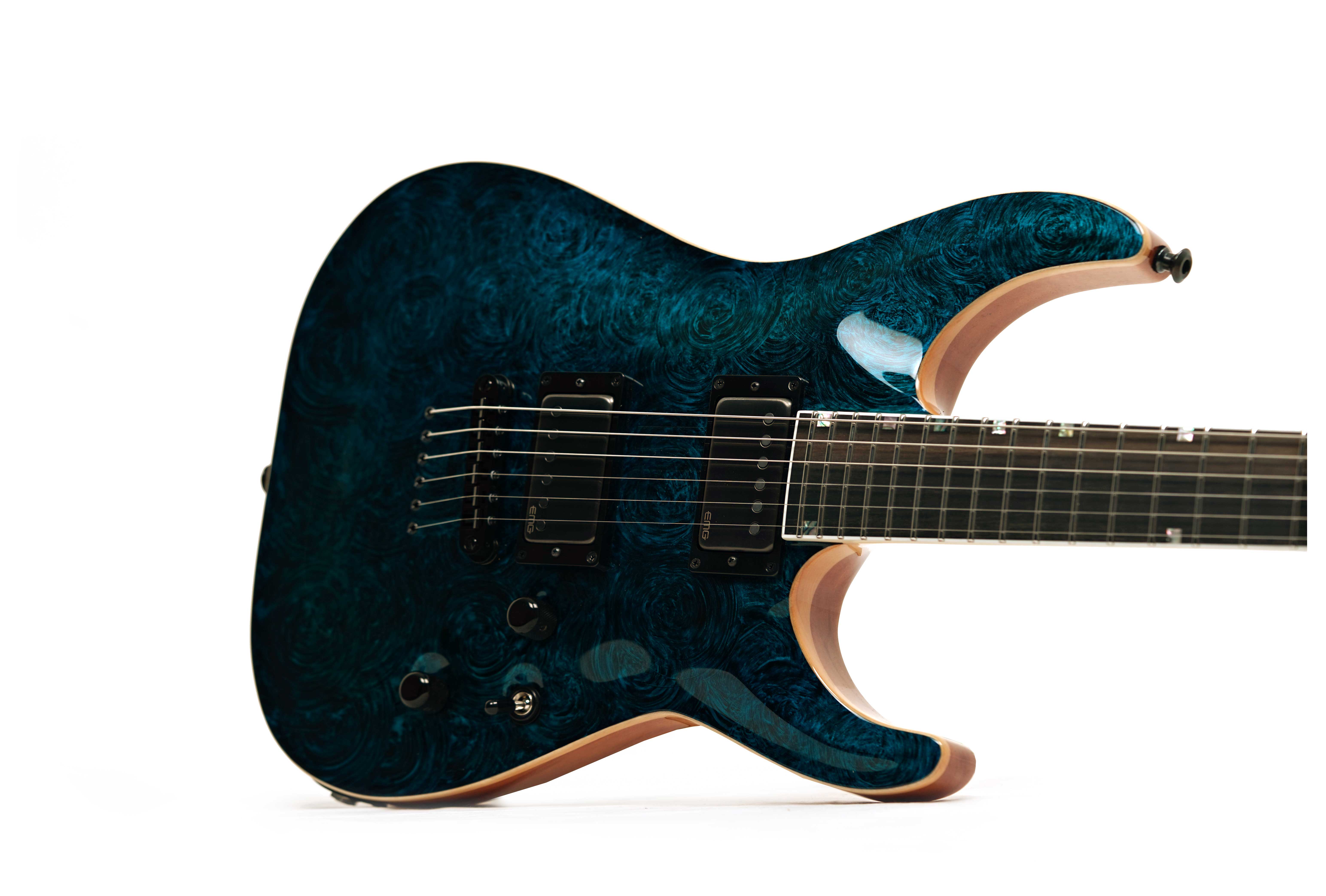 ESP USA Horizon-II SC EMG BH Teal Marble Gloss  (Nearly New) #US24103