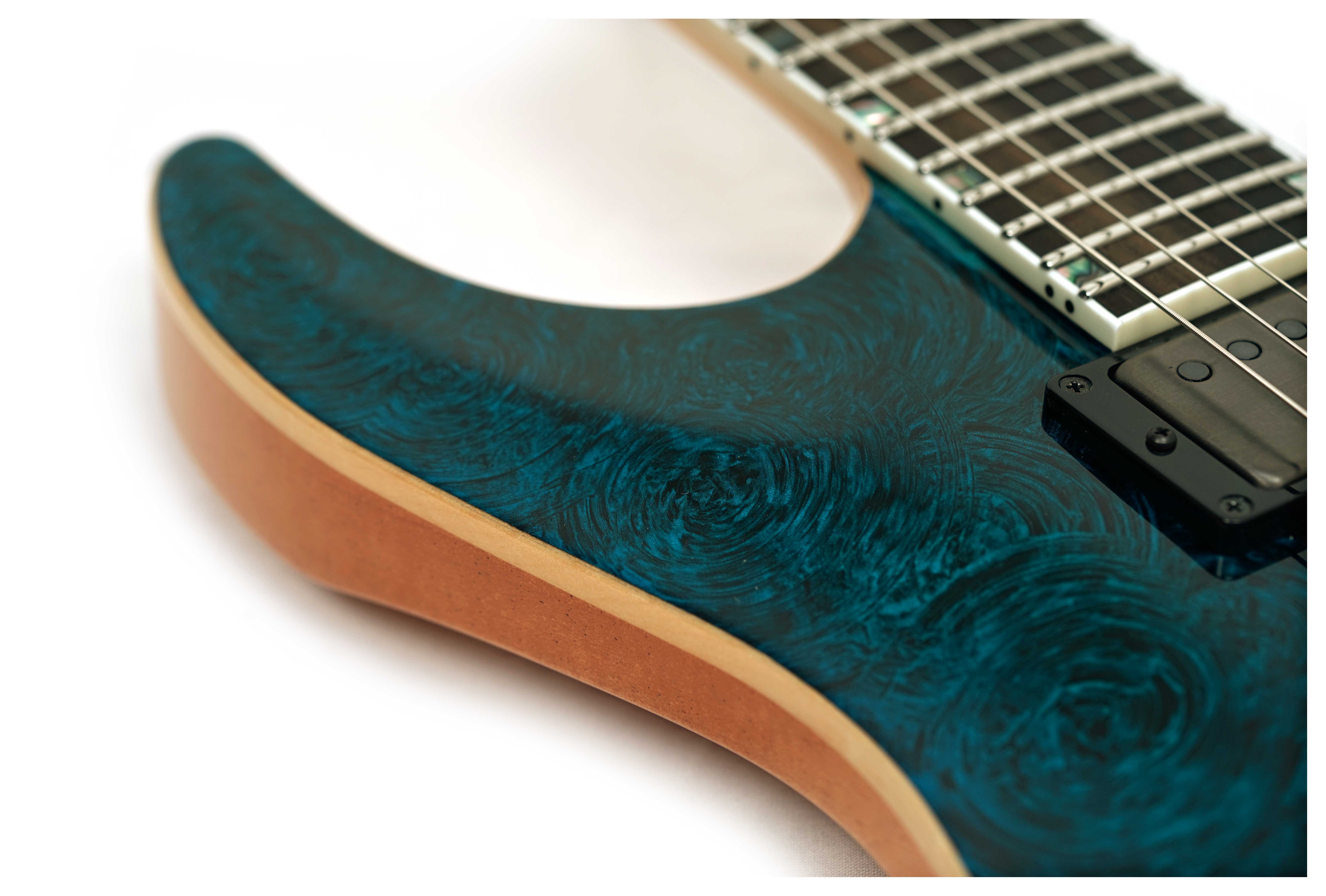 ESP USA Horizon-II SC EMG BH Teal Marble Gloss  (Nearly New) #US24103