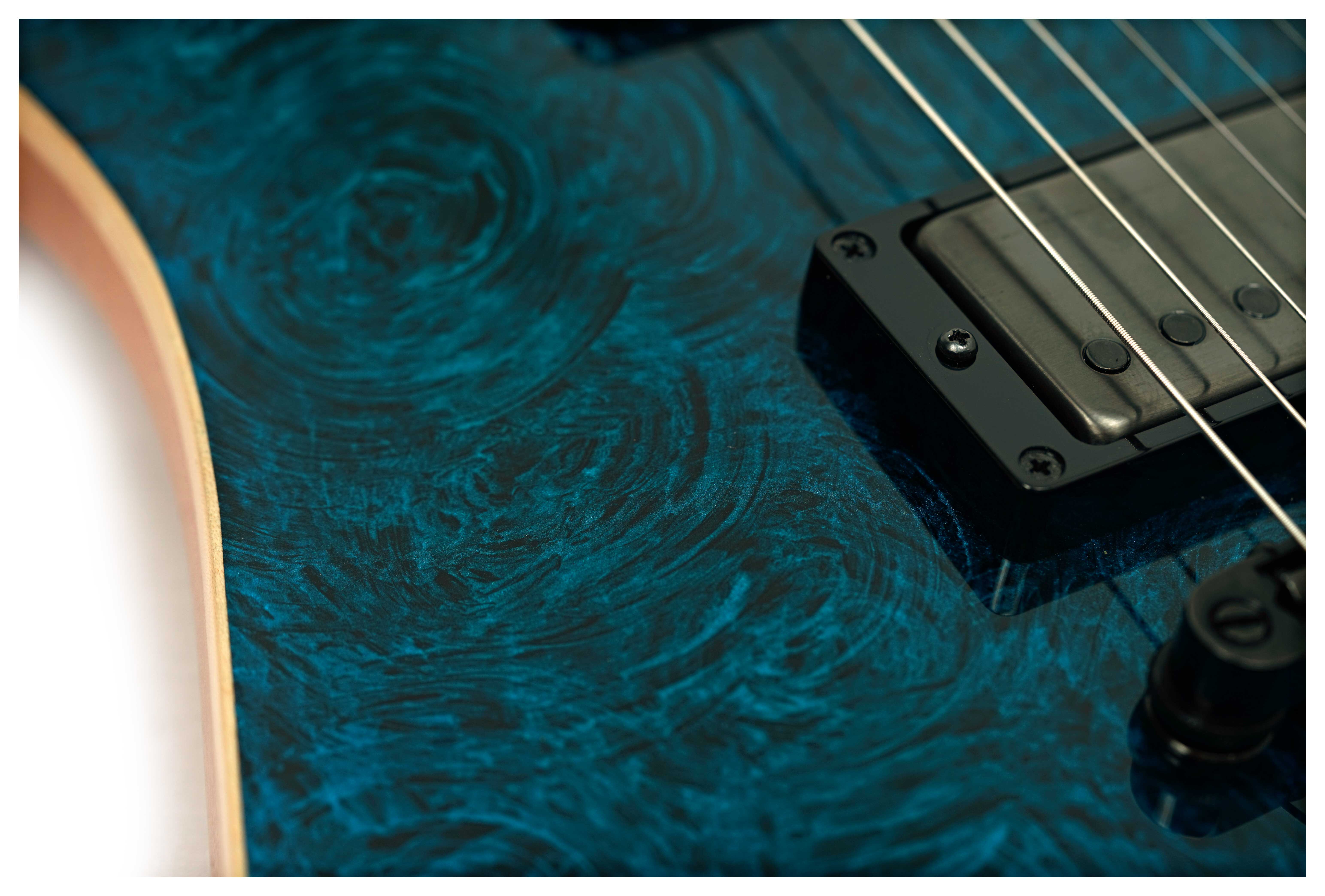 ESP USA Horizon-II SC EMG BH Teal Marble Gloss  (Nearly New) #US24103