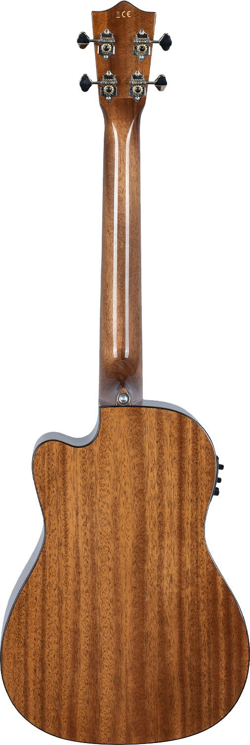 Lanikai All Solid Mahogany MAS-CEB Electric Bartione Ukulele