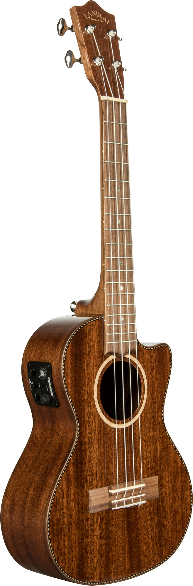 Lanikai All Solid Mahogany MAS-CET Electric Tenor Ukulele