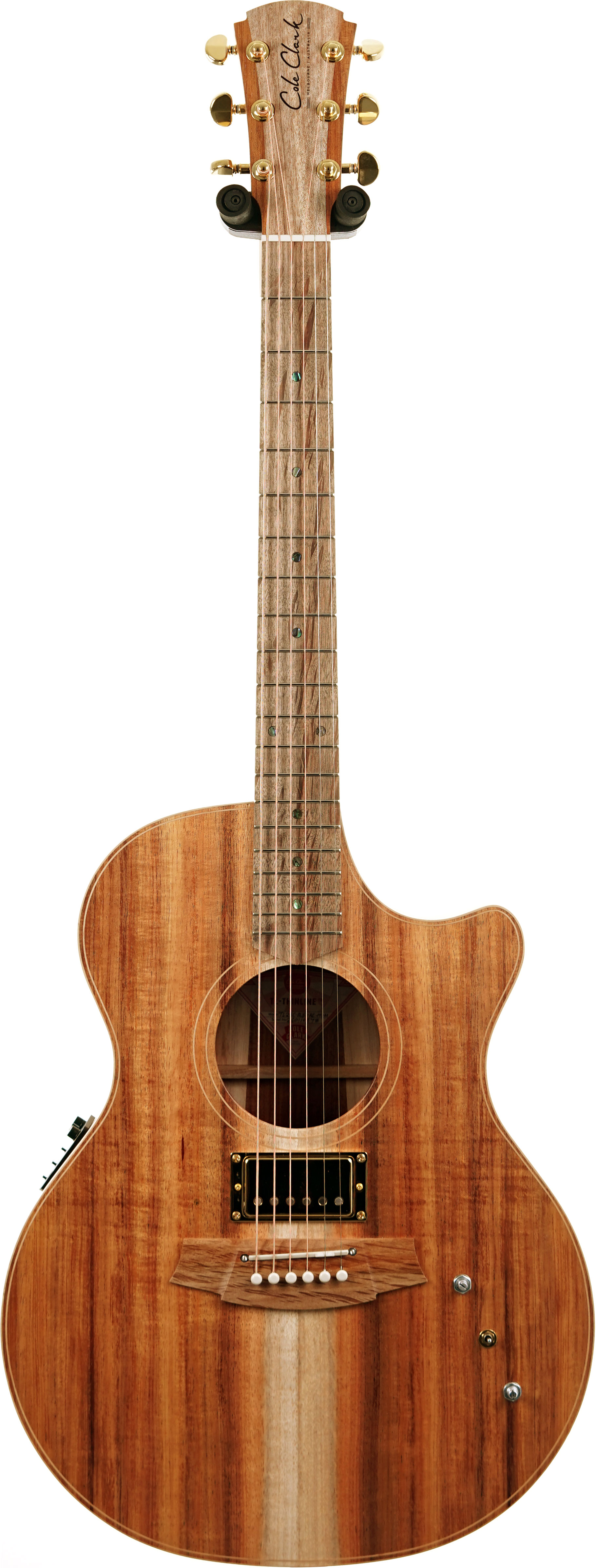 Cole Clark TL2EC Thinline All Blackwood Humbucker #2601-10378