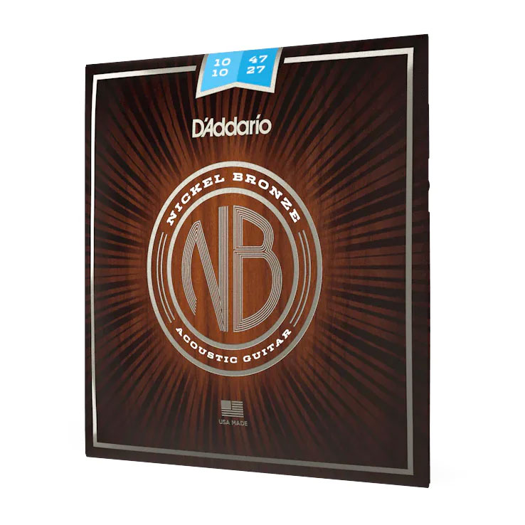 D'Addario 10-47 Light 12-String, Nickel Bronze Acoustic Guitar Strings