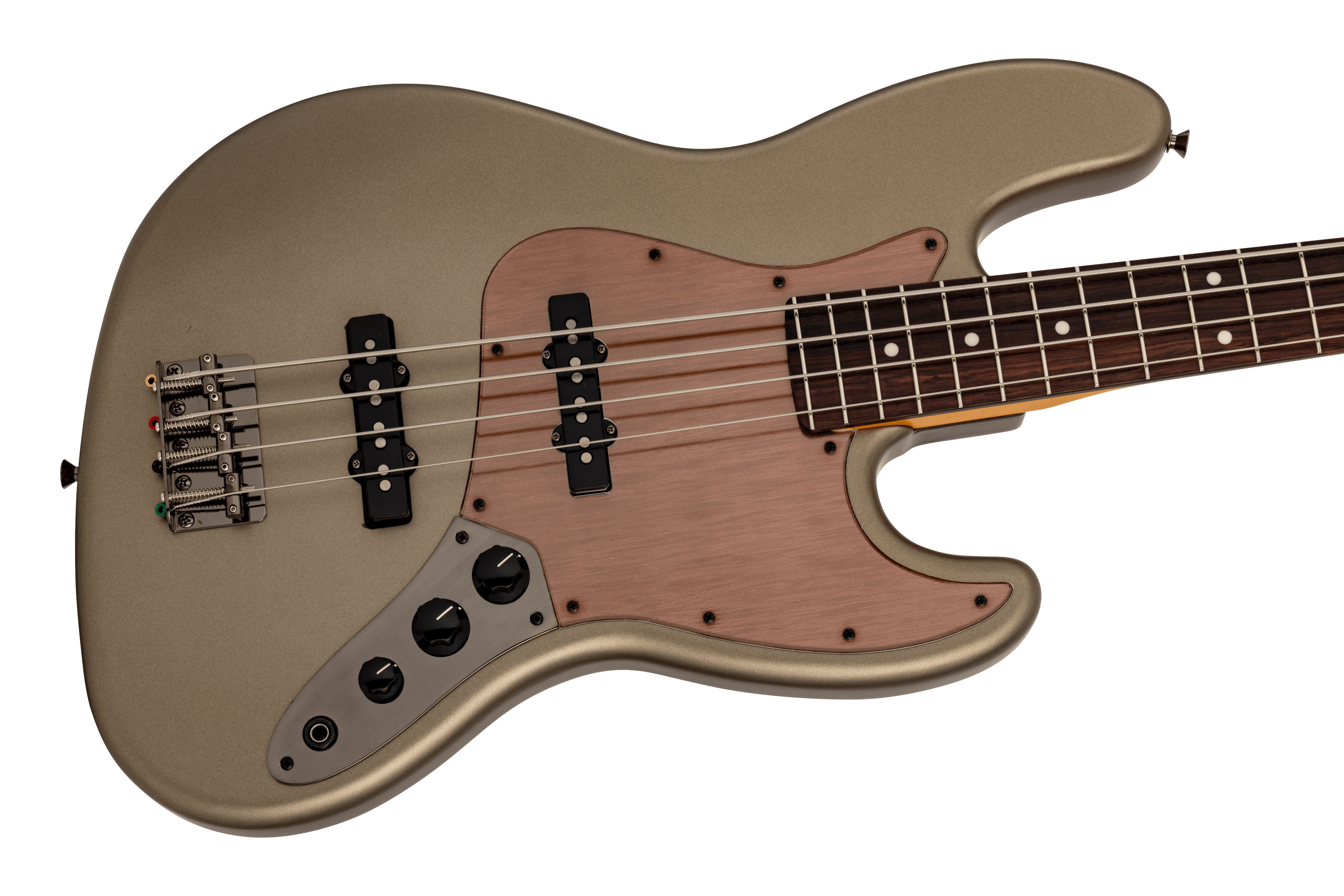 Fender Hybrid II Jazz Bass Matte Champagne Mirage Rosewood Fingerboard