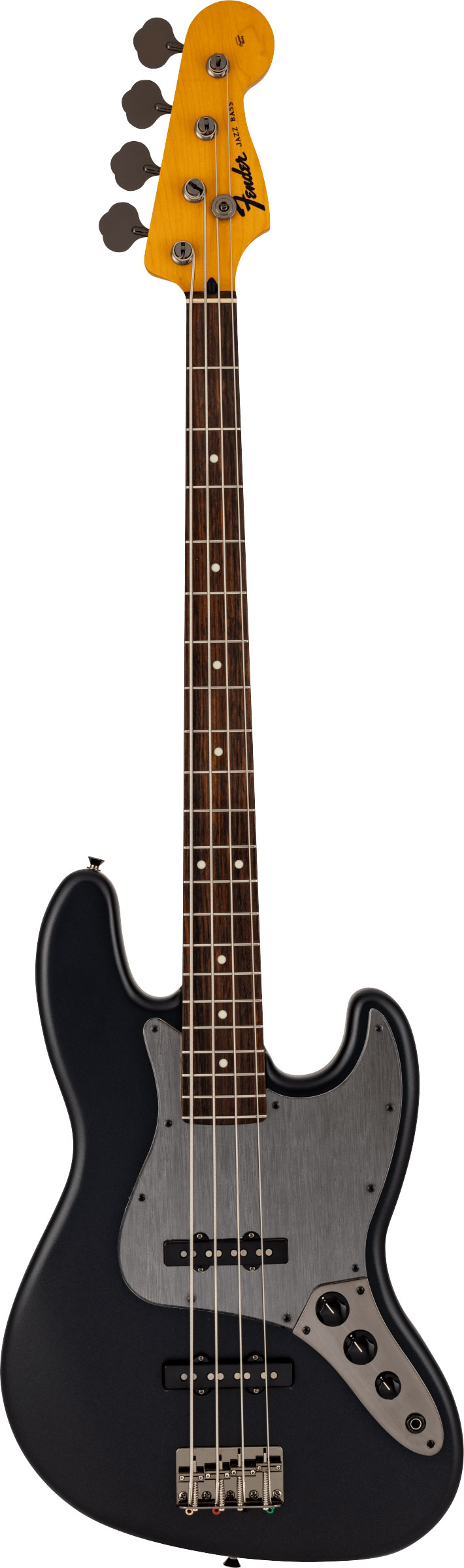 Fender Hybrid II Jazz Bass Matte Phantom Black Rosewood Fingerboard