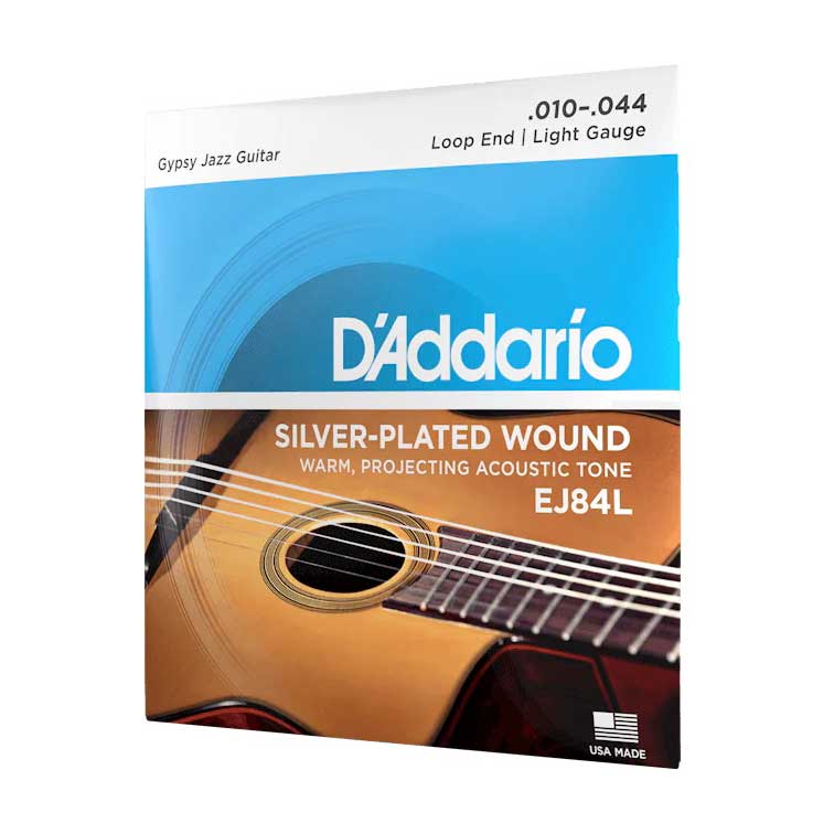 D'Addario EJ48L 10-44 Light Loop End Gypsy Jazz Acoustic Guitar Strings