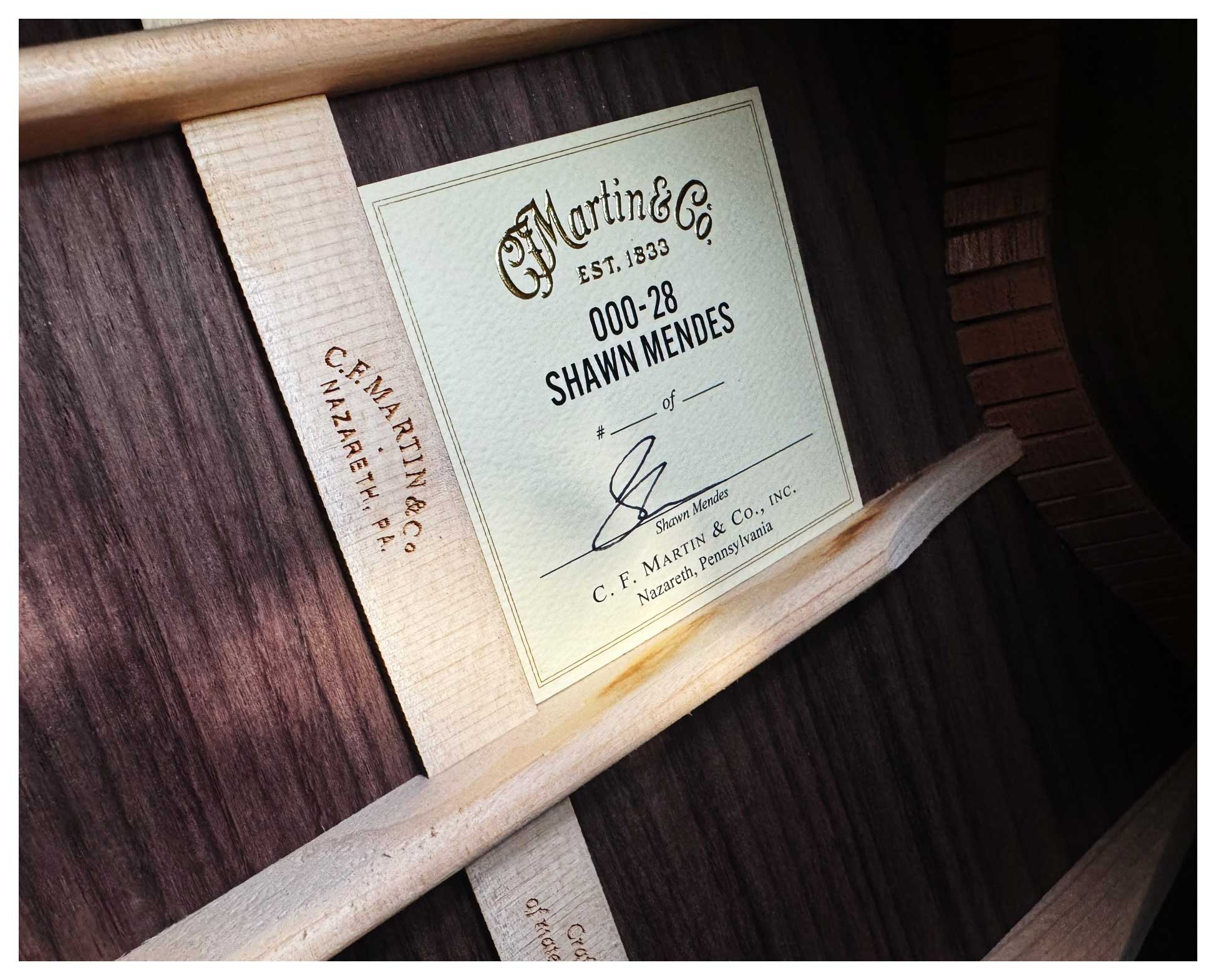 Martin 000-28 Shawn Mendes Limited Edition Numbered and Signed