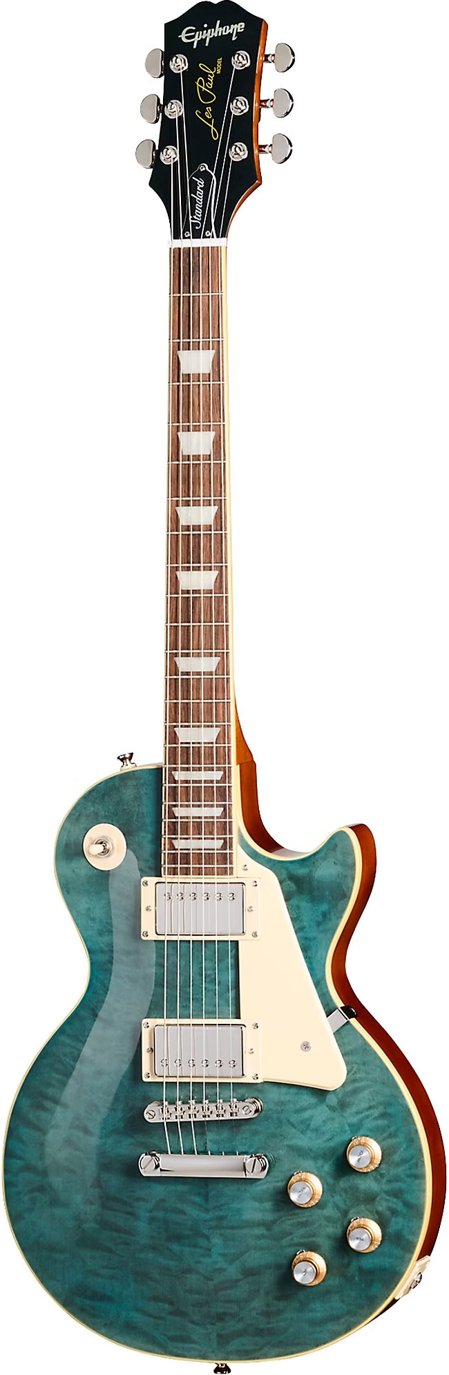 Epiphone Les Paul Standard 60s Quilt Trans Blue