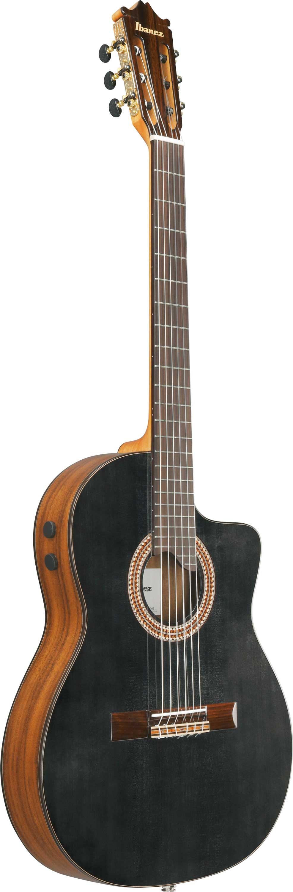 Ibanez GA360TCE Classical Thinline Cutaway Electro Acoustic Transparent Black