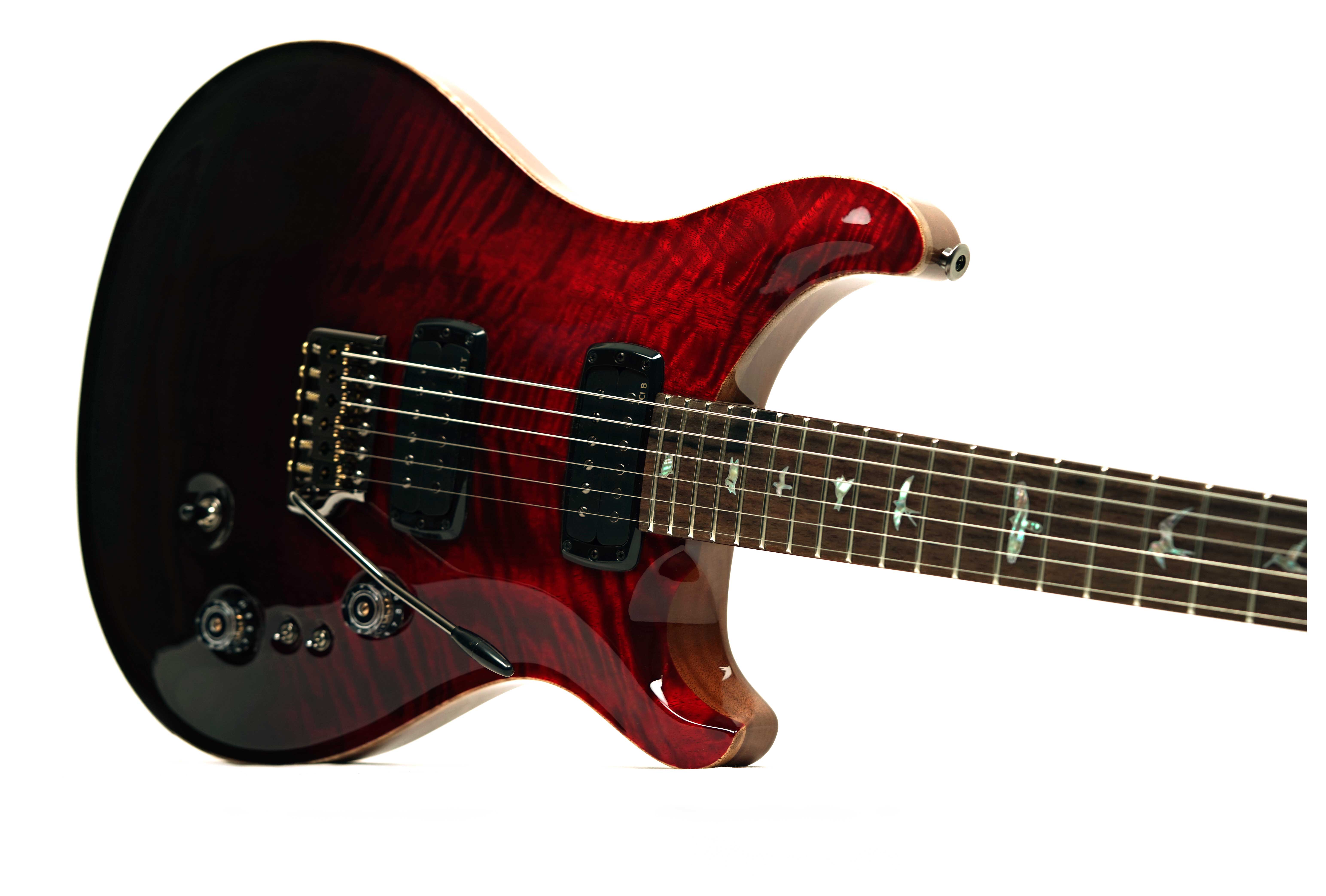 PRS Limited Edition Custom 24-08 Mango Top Fire Red/Gray Black Fade #0422689