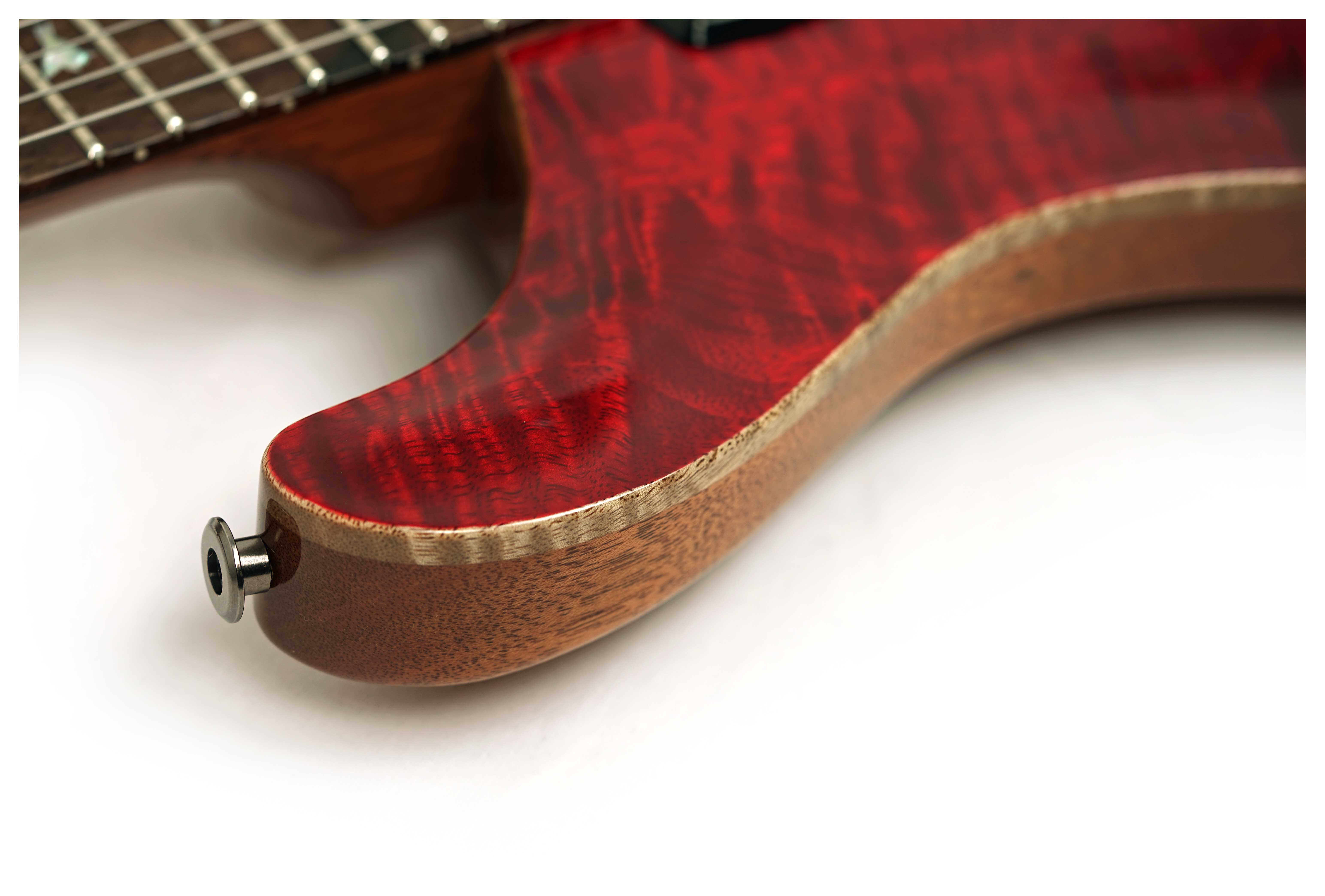 PRS Limited Edition Custom 24-08 Mango Top Fire Red/Gray Black Fade #0422689