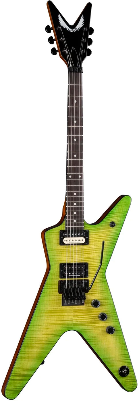 Dean ML 79 Floyd Flame Top Duncans Slime