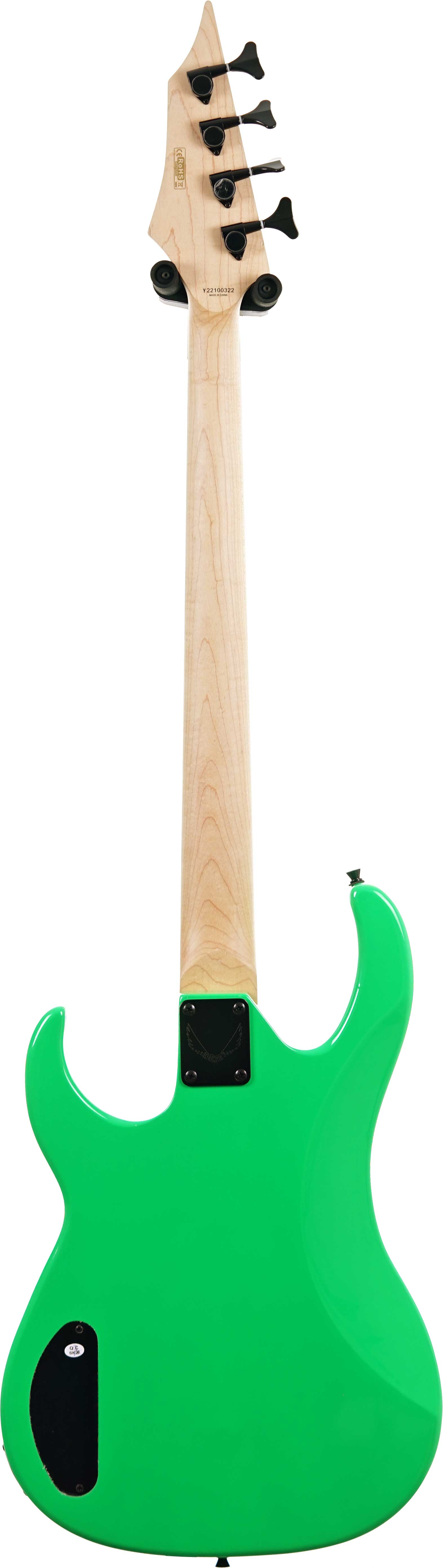 Dean Custom Zone Nuclear Green Bass (Ex-Demo) #Y22100322