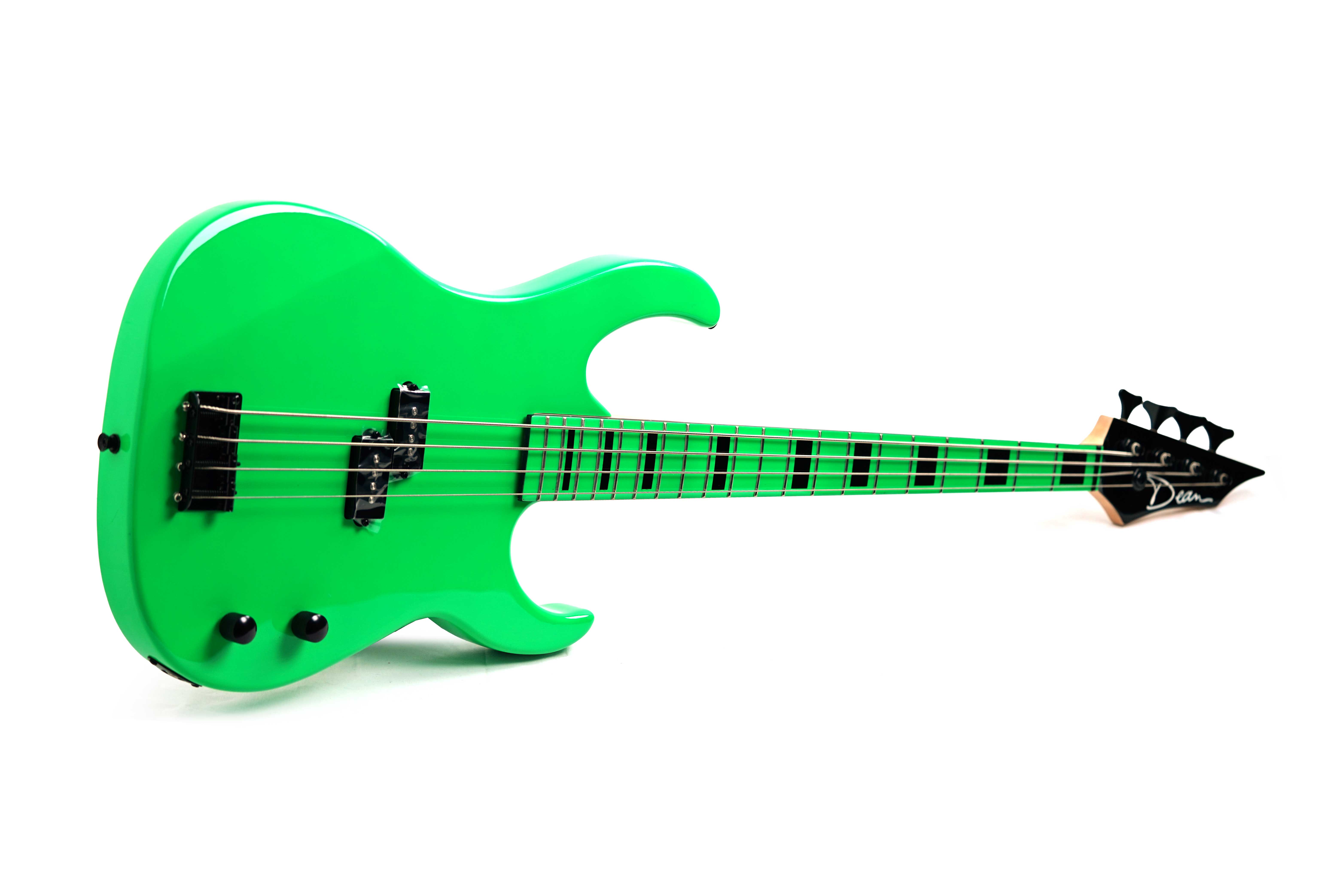 Dean Custom Zone Nuclear Green Bass (Ex-Demo) #Y22100322