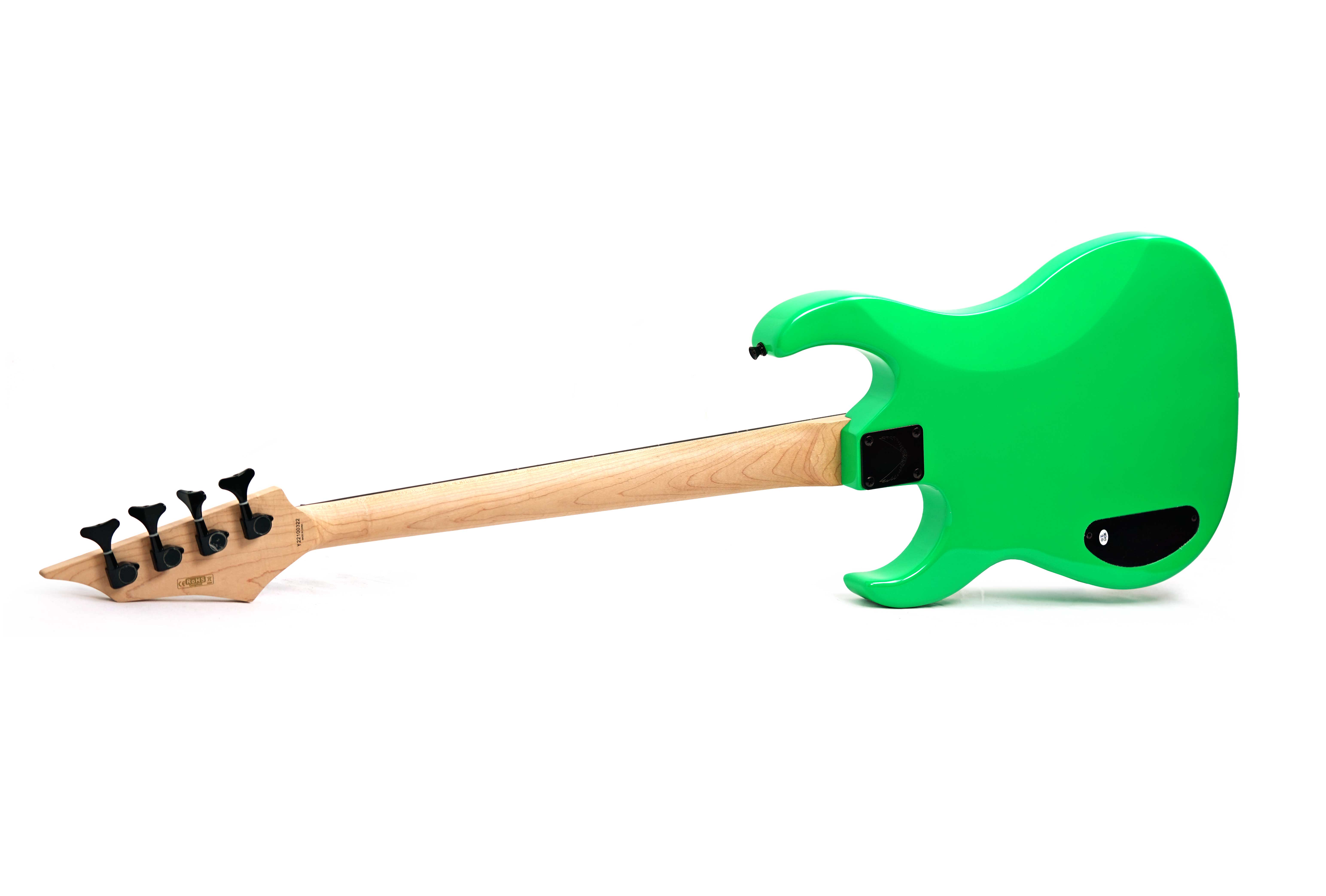 Dean Custom Zone Nuclear Green Bass (Ex-Demo) #Y22100322