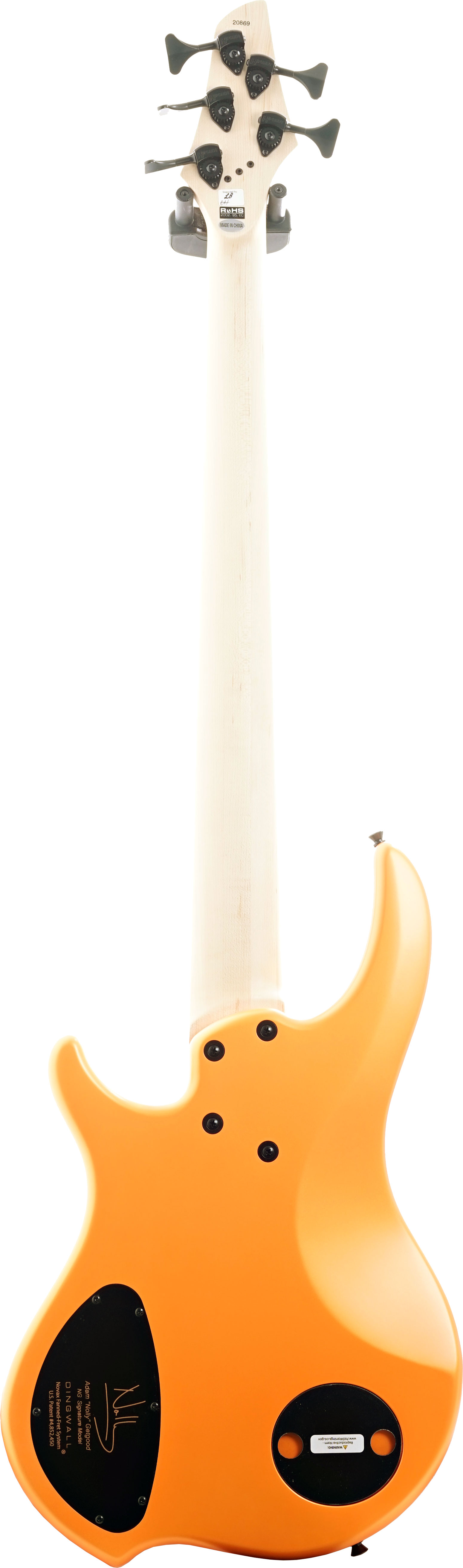 Dingwall NG3 5-String Lambo Orange #20869