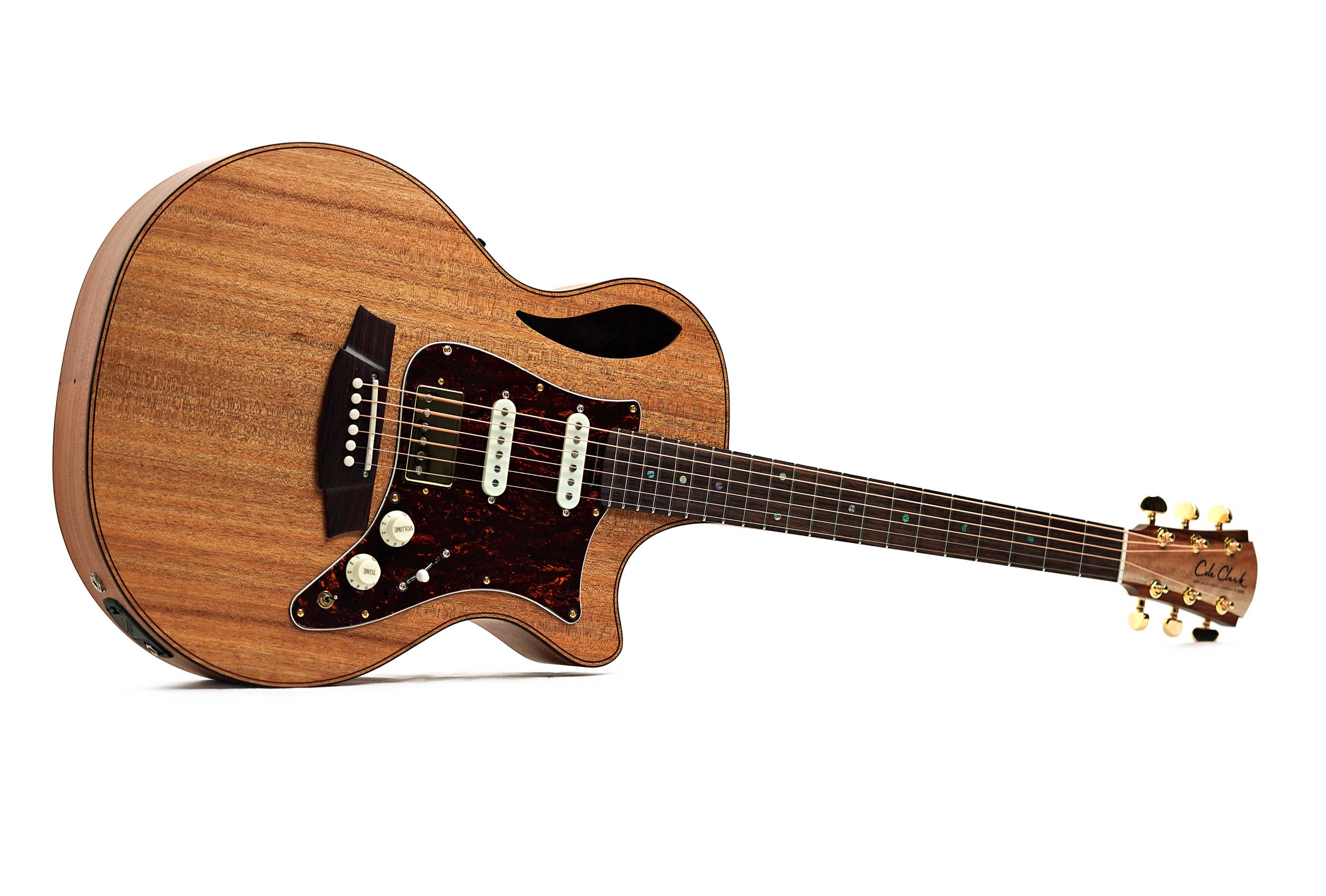 Cole Clark TL2EC Thinline Blackwood HSS Rosewood Fingerboard #2606-11903