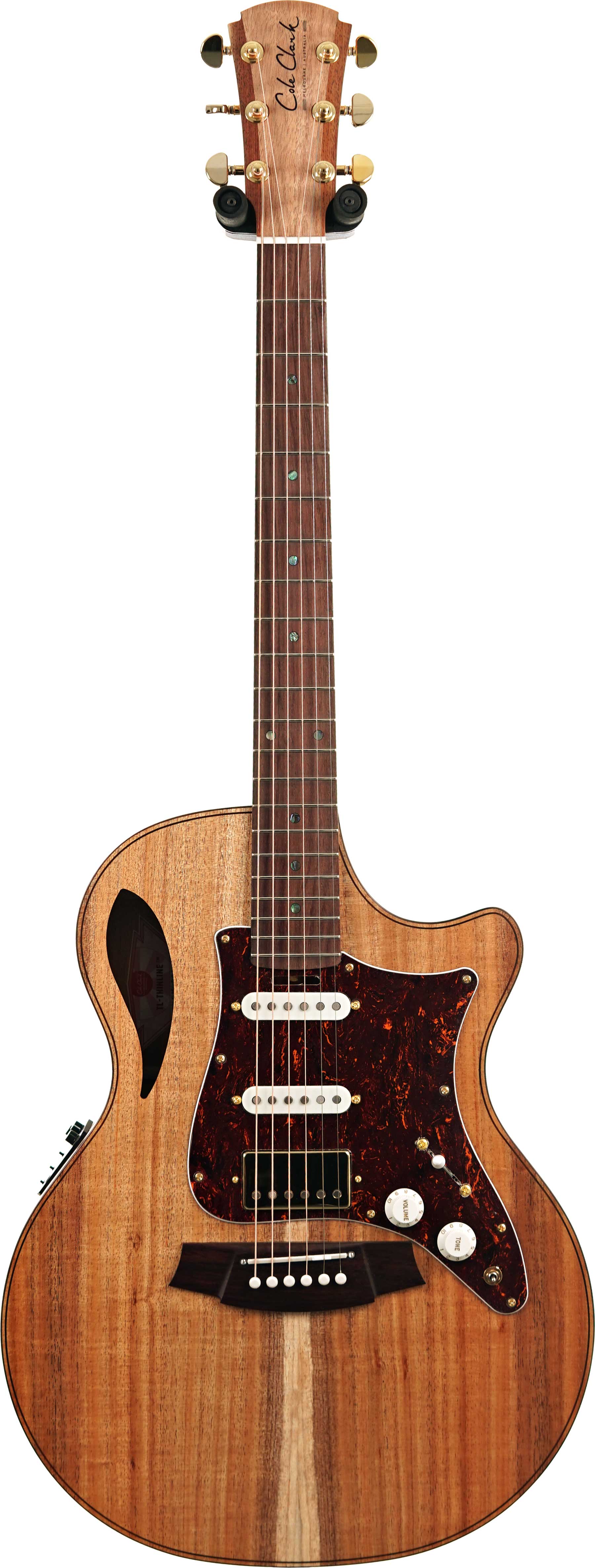 Cole Clark TL2EC Thinline Blackwood HSS Rosewood Fingerboard #2607-11873