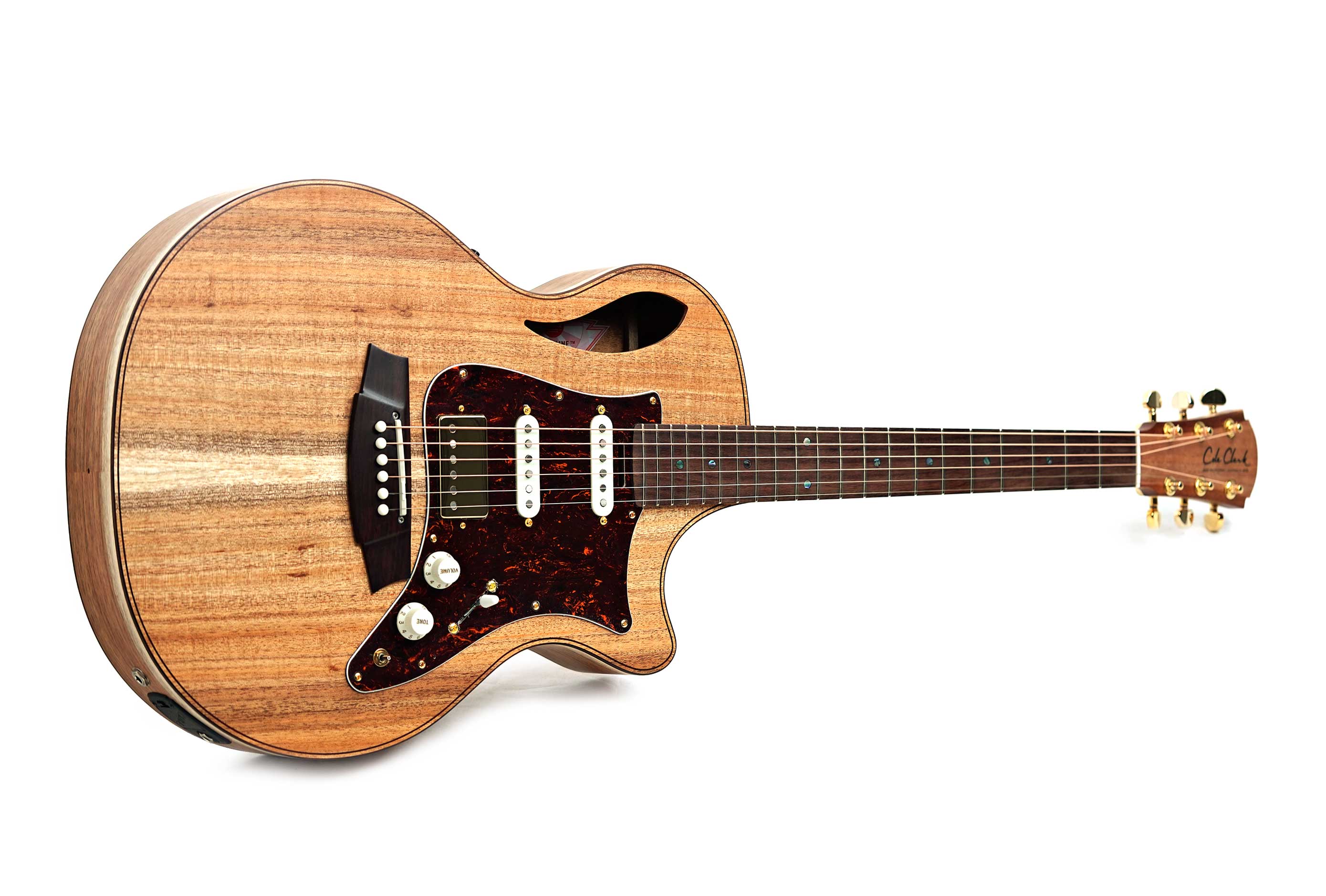 Cole Clark TL2EC Thinline Blackwood HSS Rosewood Fingerboard #2607-11873