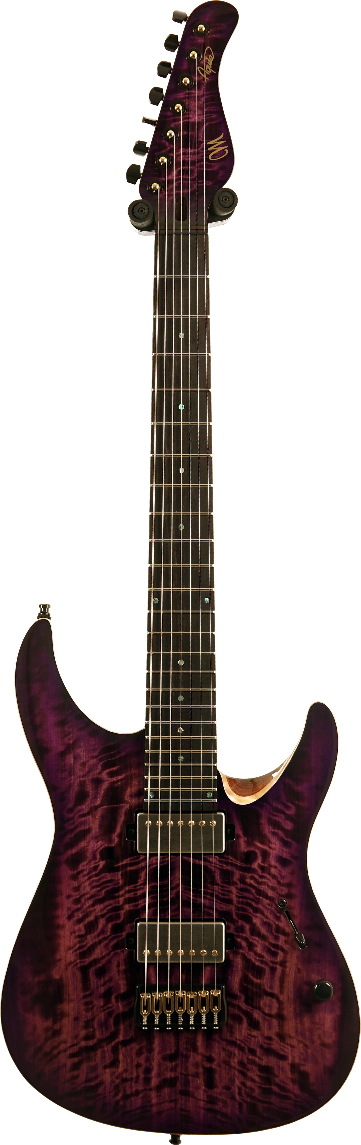 Mayones Aquila Elite S 7 Curly Poplar 4A Infinite Purple Gloss #AQ2511672