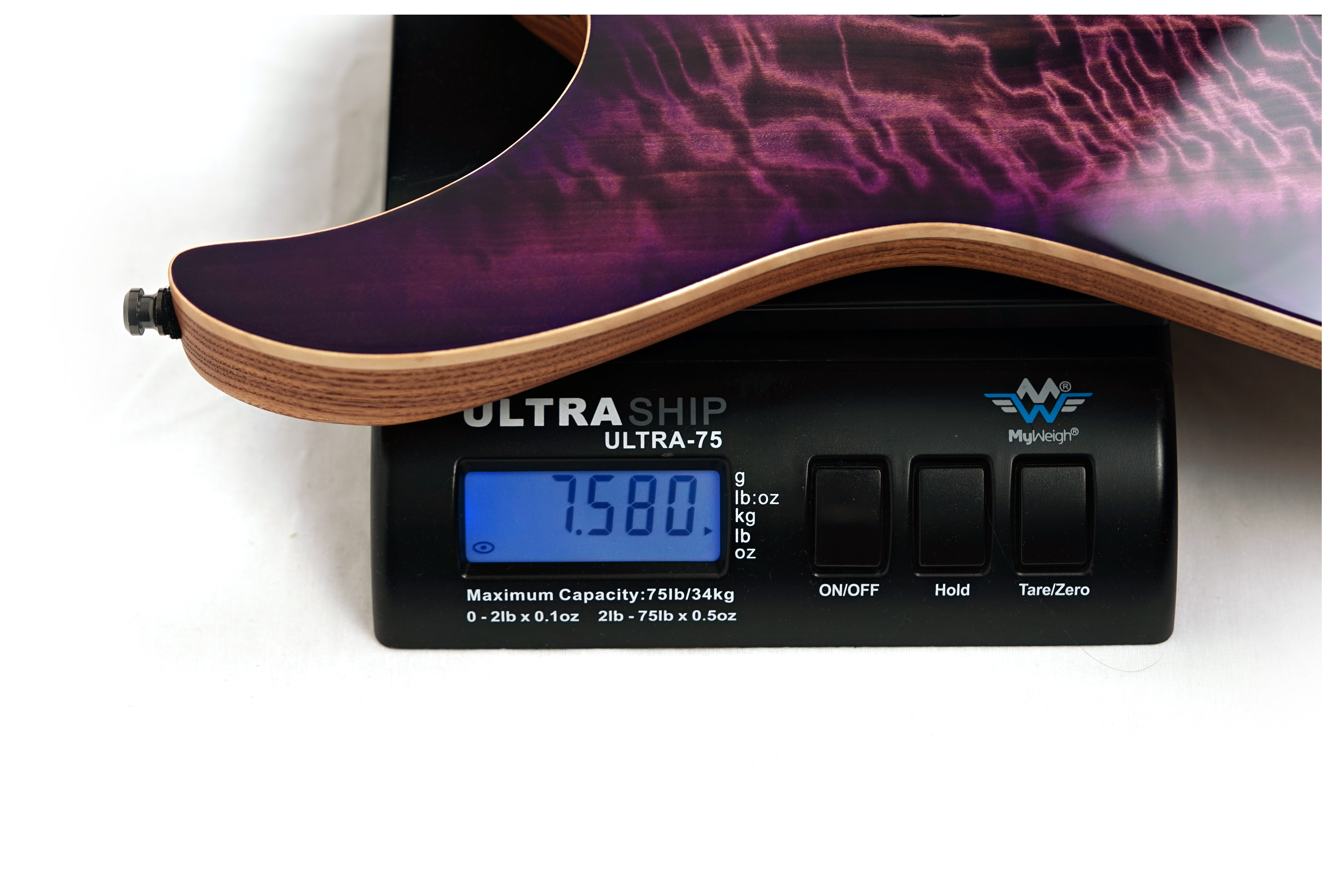 Mayones Aquila Elite S 7 Curly Poplar 4A Infinite Purple Gloss #AQ2511672