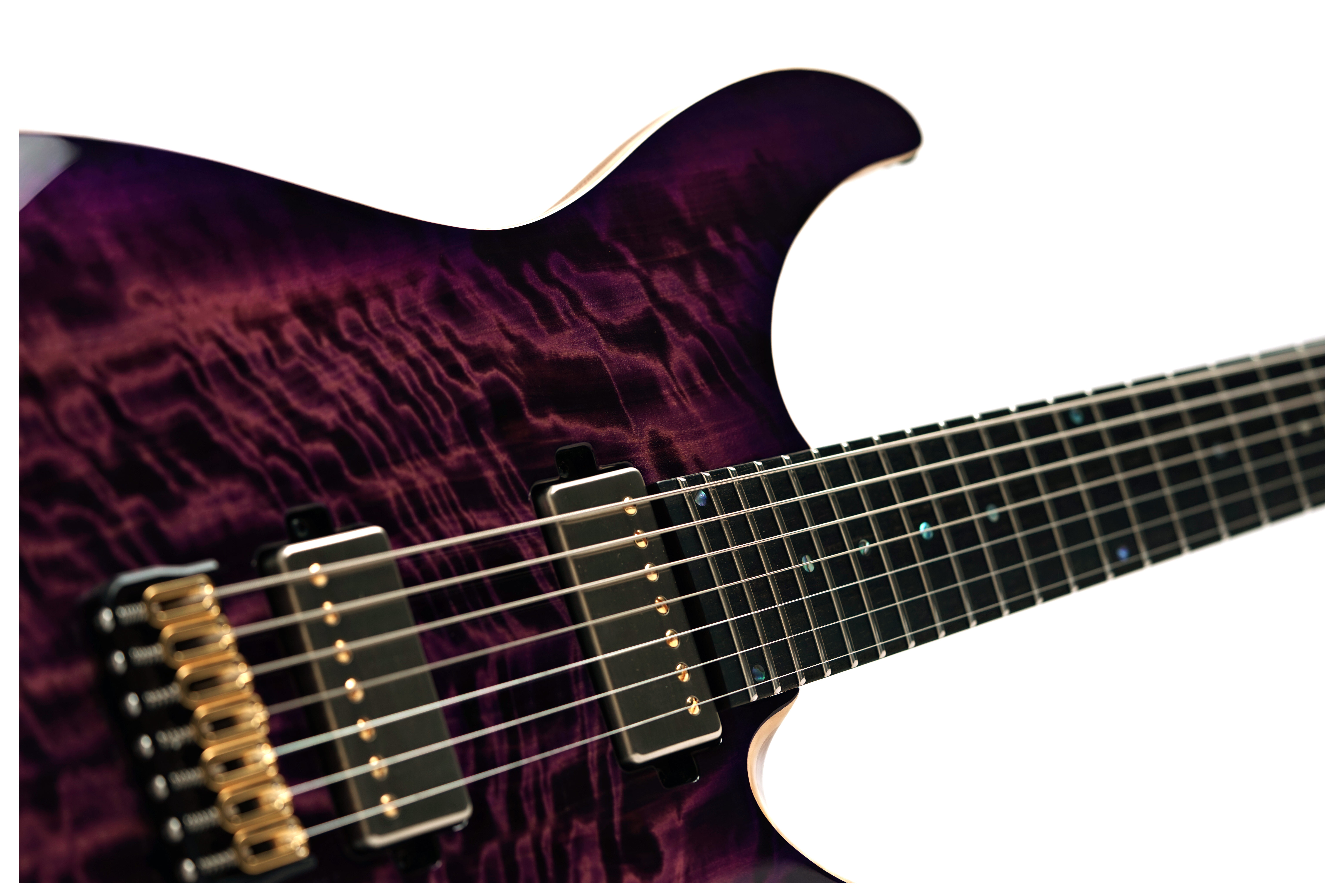 Mayones Aquila Elite S 7 Curly Poplar 4A Infinite Purple Gloss #AQ2511672