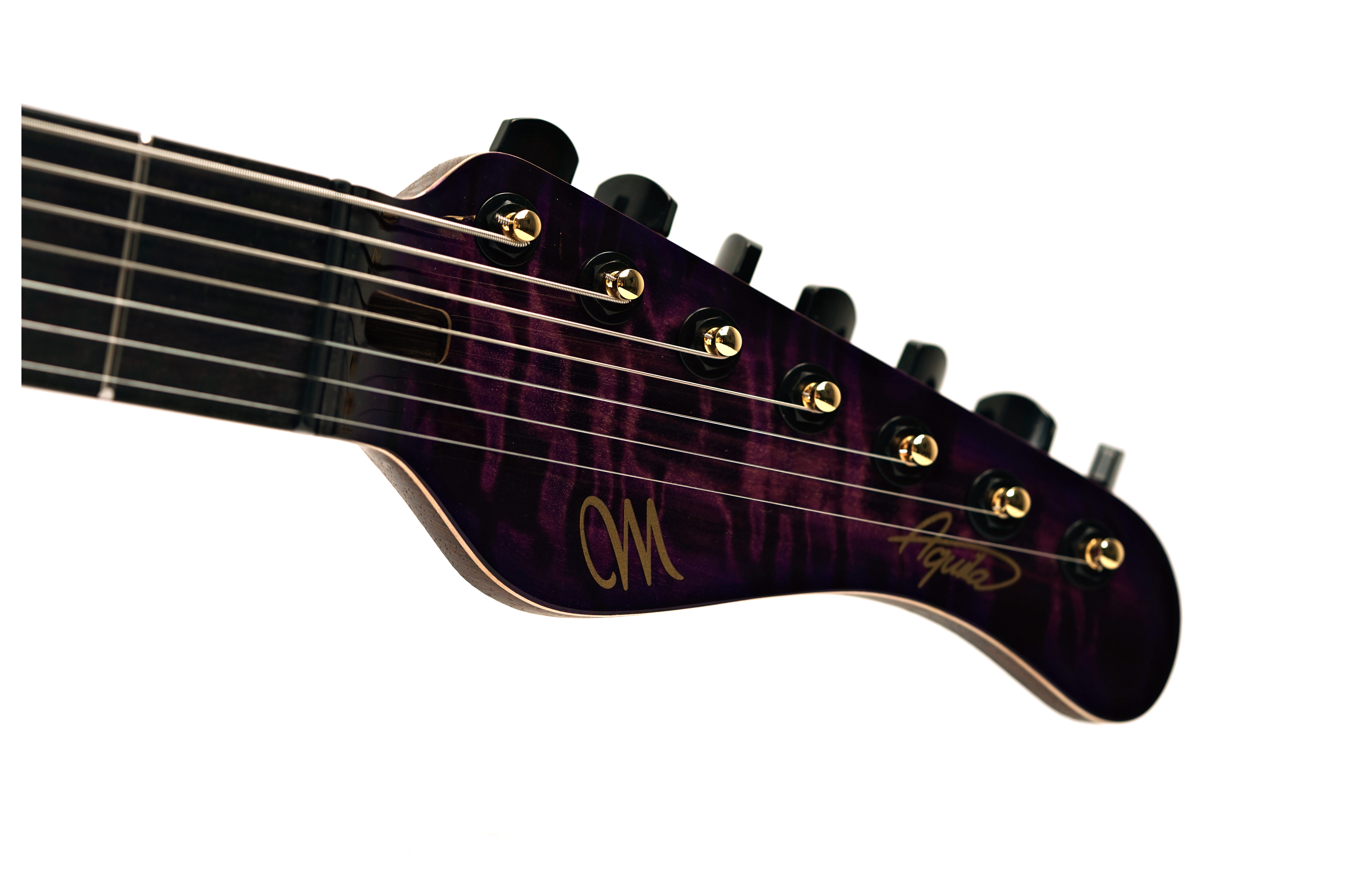 Mayones Aquila Elite S 7 Curly Poplar 4A Infinite Purple Gloss #AQ2511672