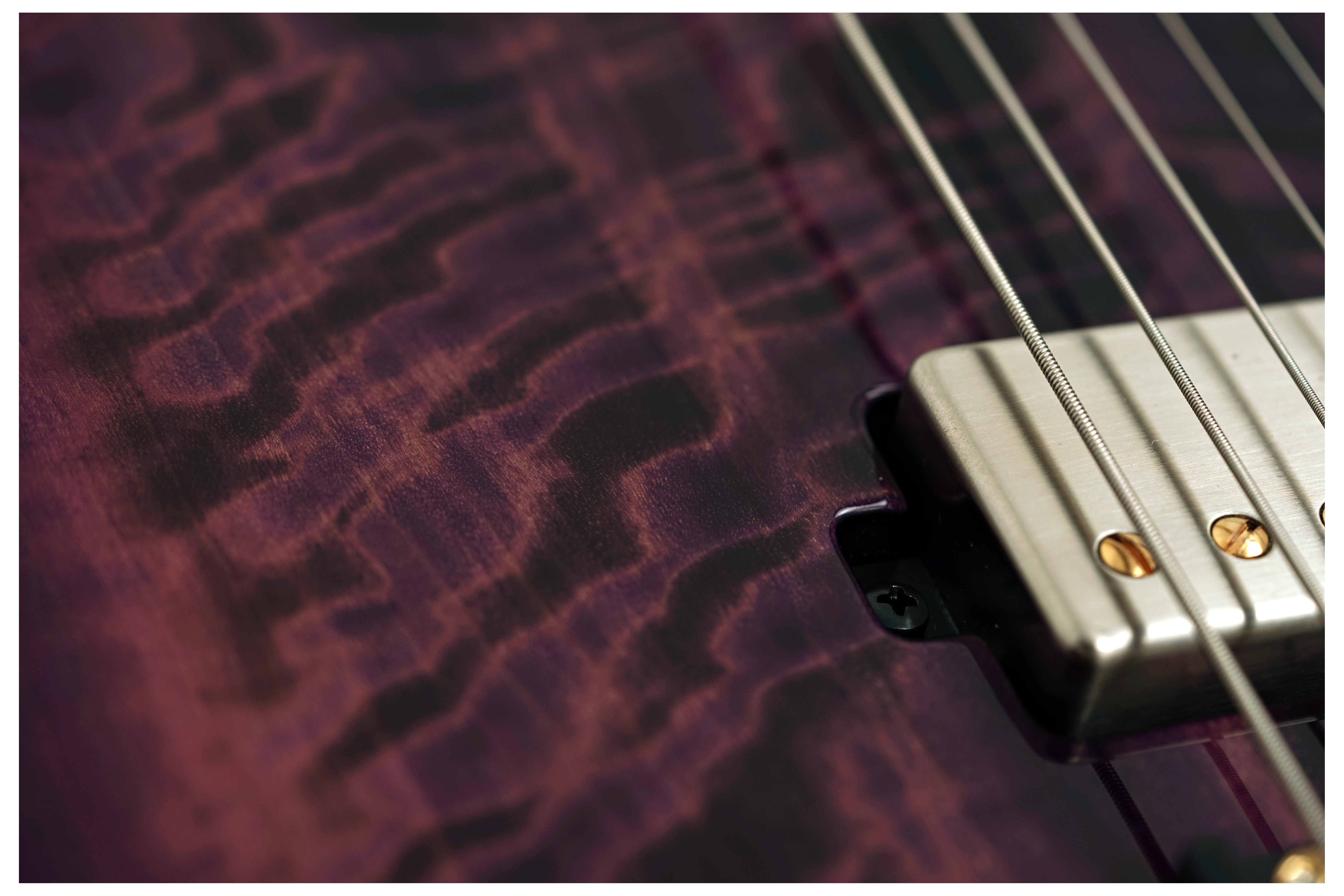 Mayones Aquila Elite S 7 Curly Poplar 4A Infinite Purple Gloss #AQ2511672