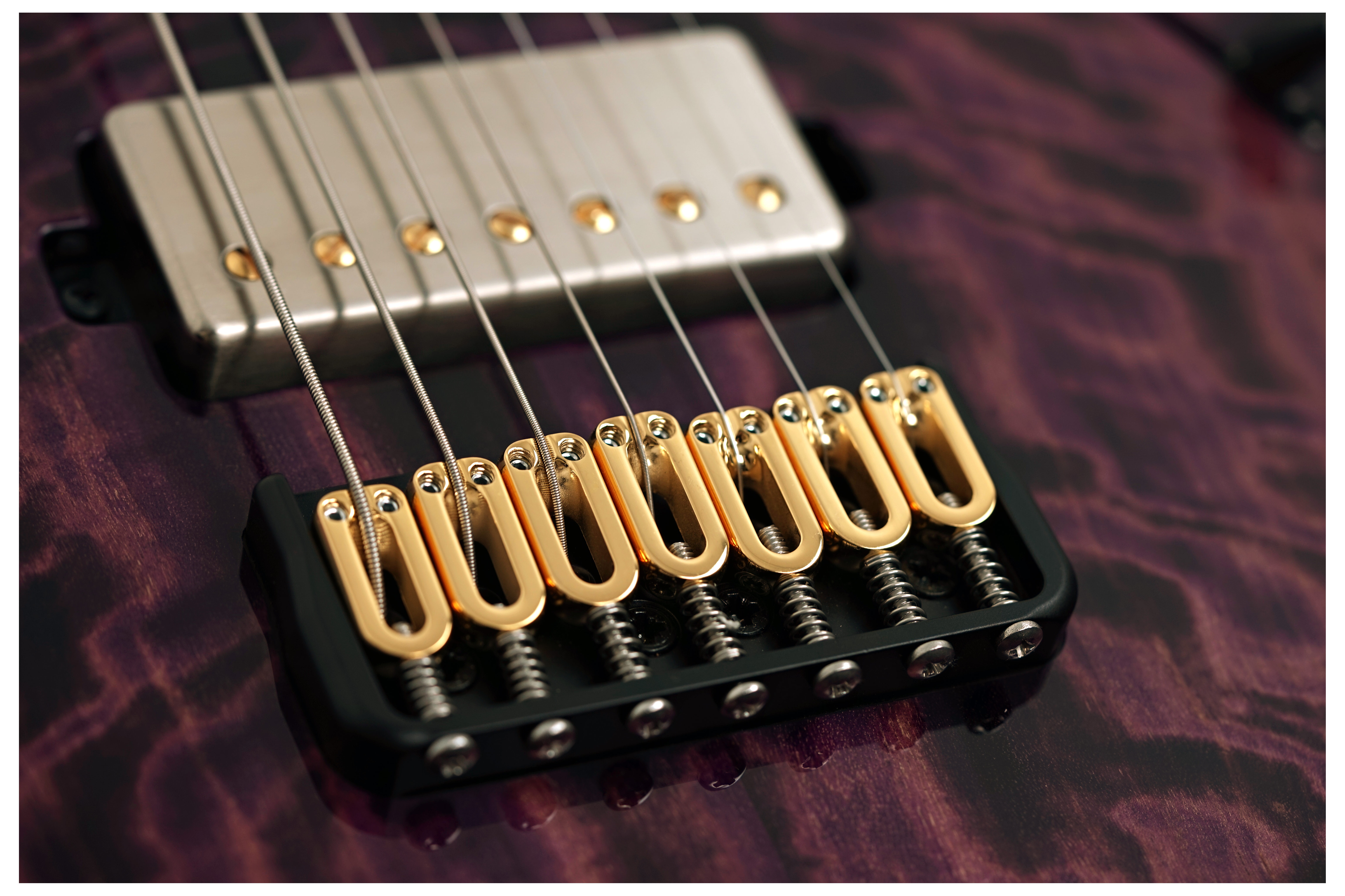 Mayones Aquila Elite S 7 Curly Poplar 4A Infinite Purple Gloss #AQ2511672