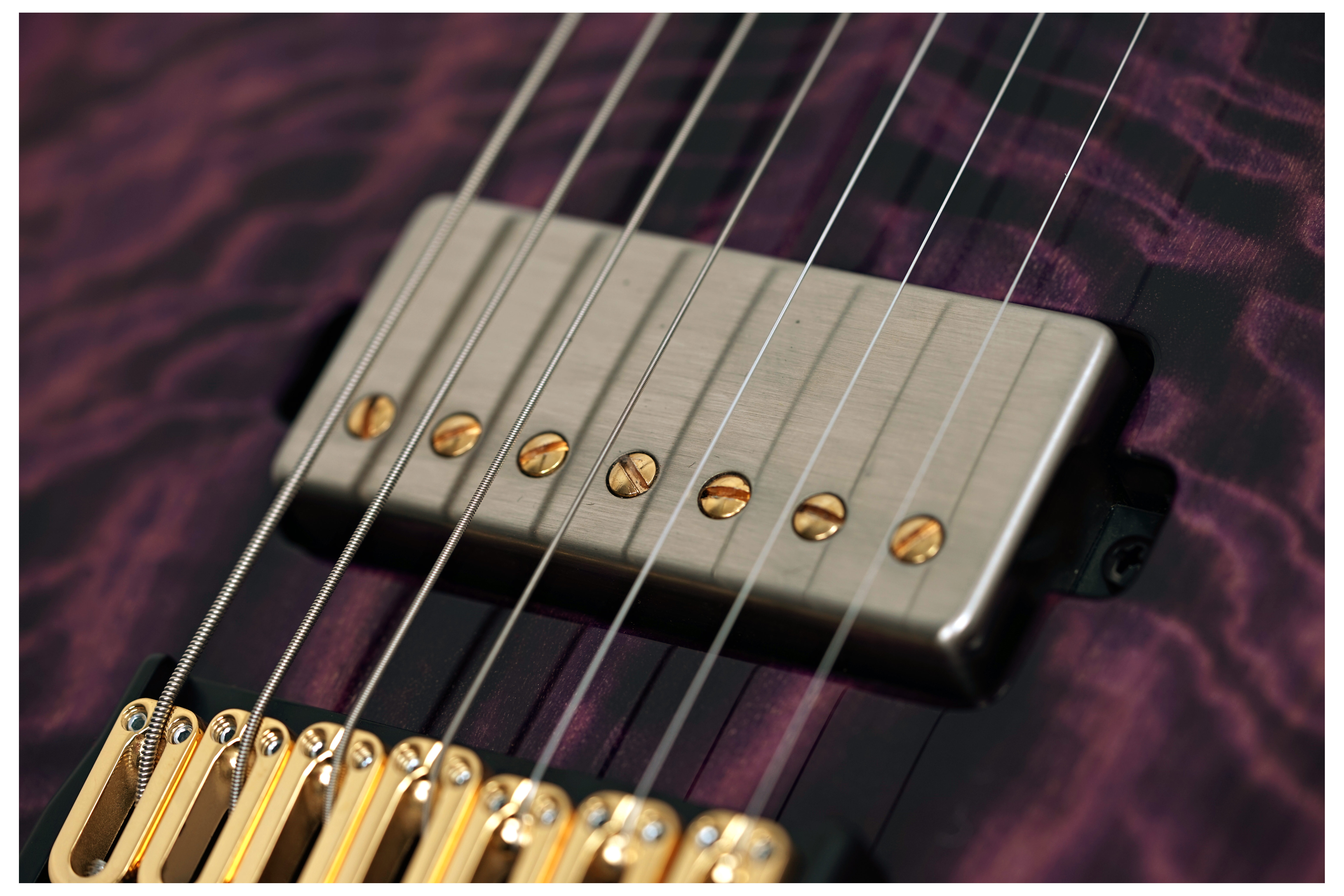 Mayones Aquila Elite S 7 Curly Poplar 4A Infinite Purple Gloss #AQ2511672