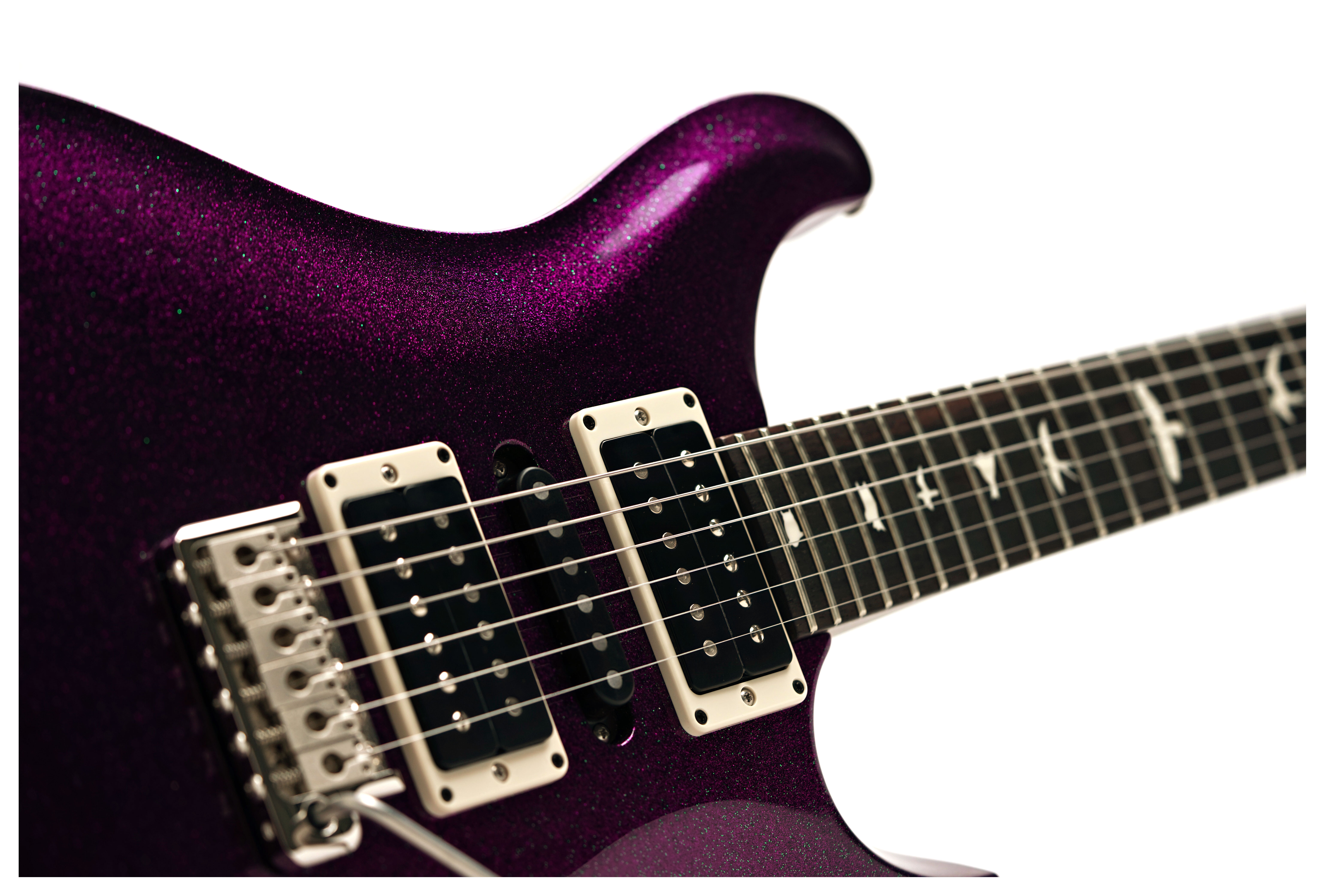 PRS CE24 Special Blackout Neck Custom Colour Violet Sparkle #0418378