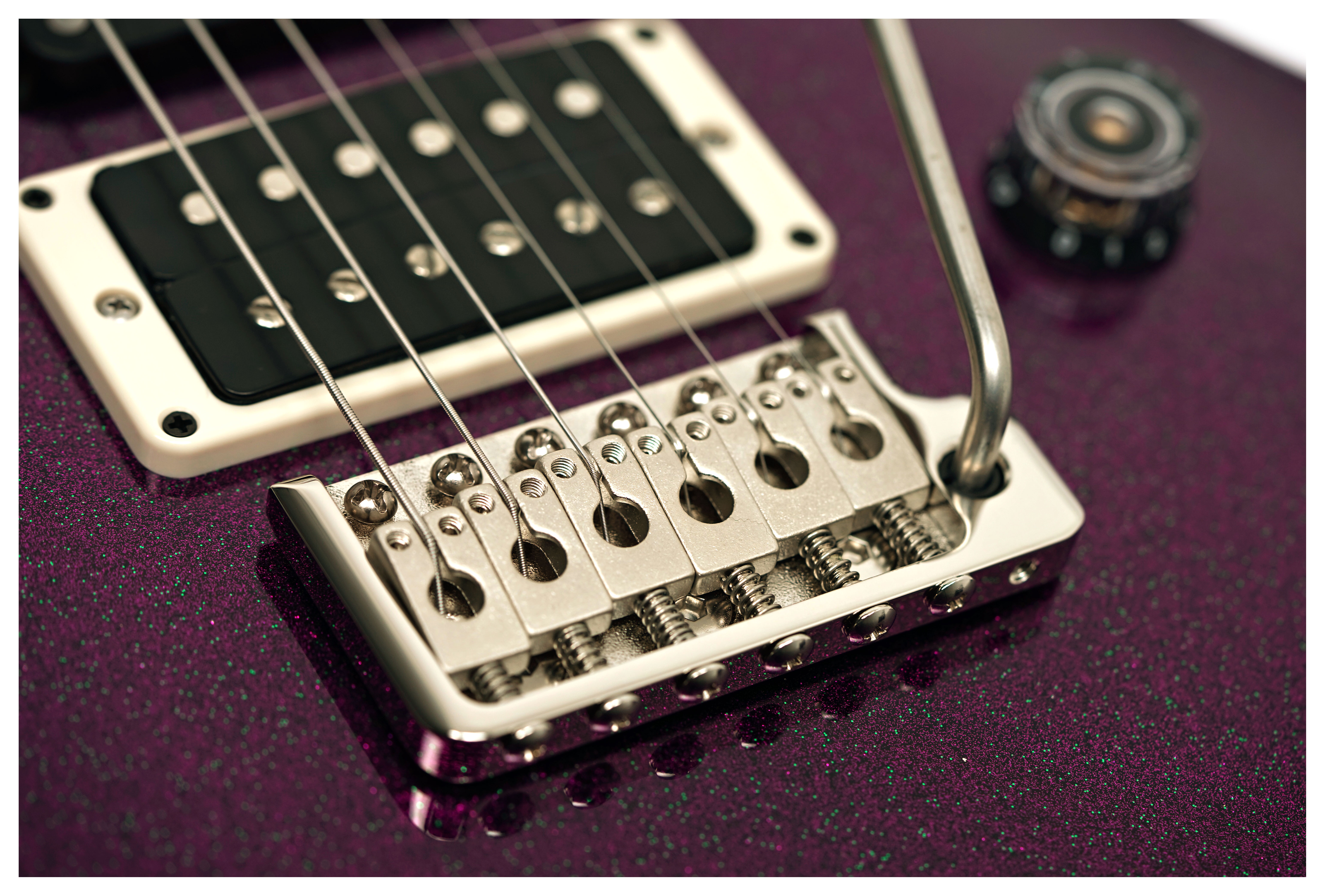 PRS CE24 Special Blackout Neck Custom Colour Violet Sparkle #0418378