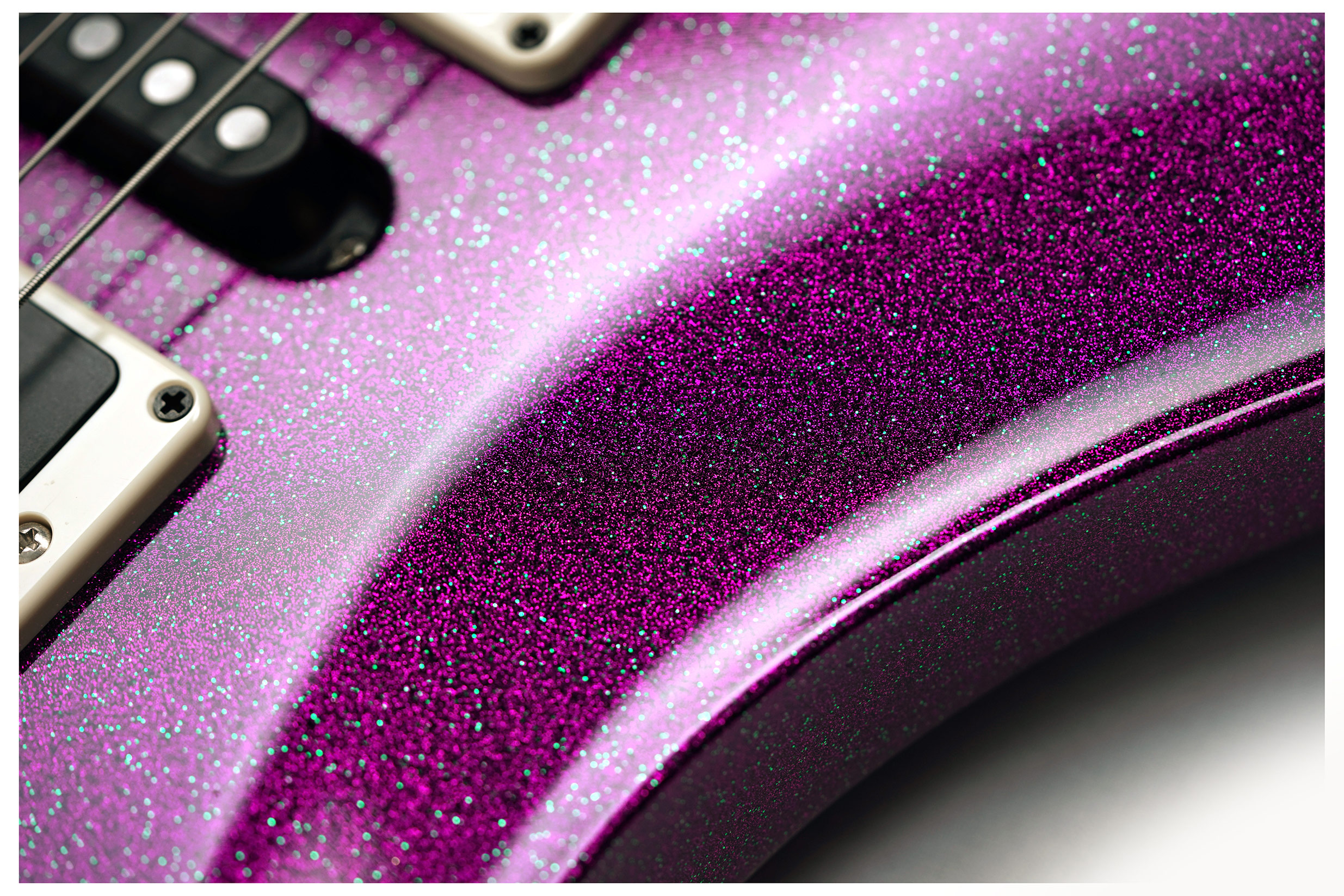 PRS CE24 Special Blackout Neck Custom Colour Violet Sparkle #0418378