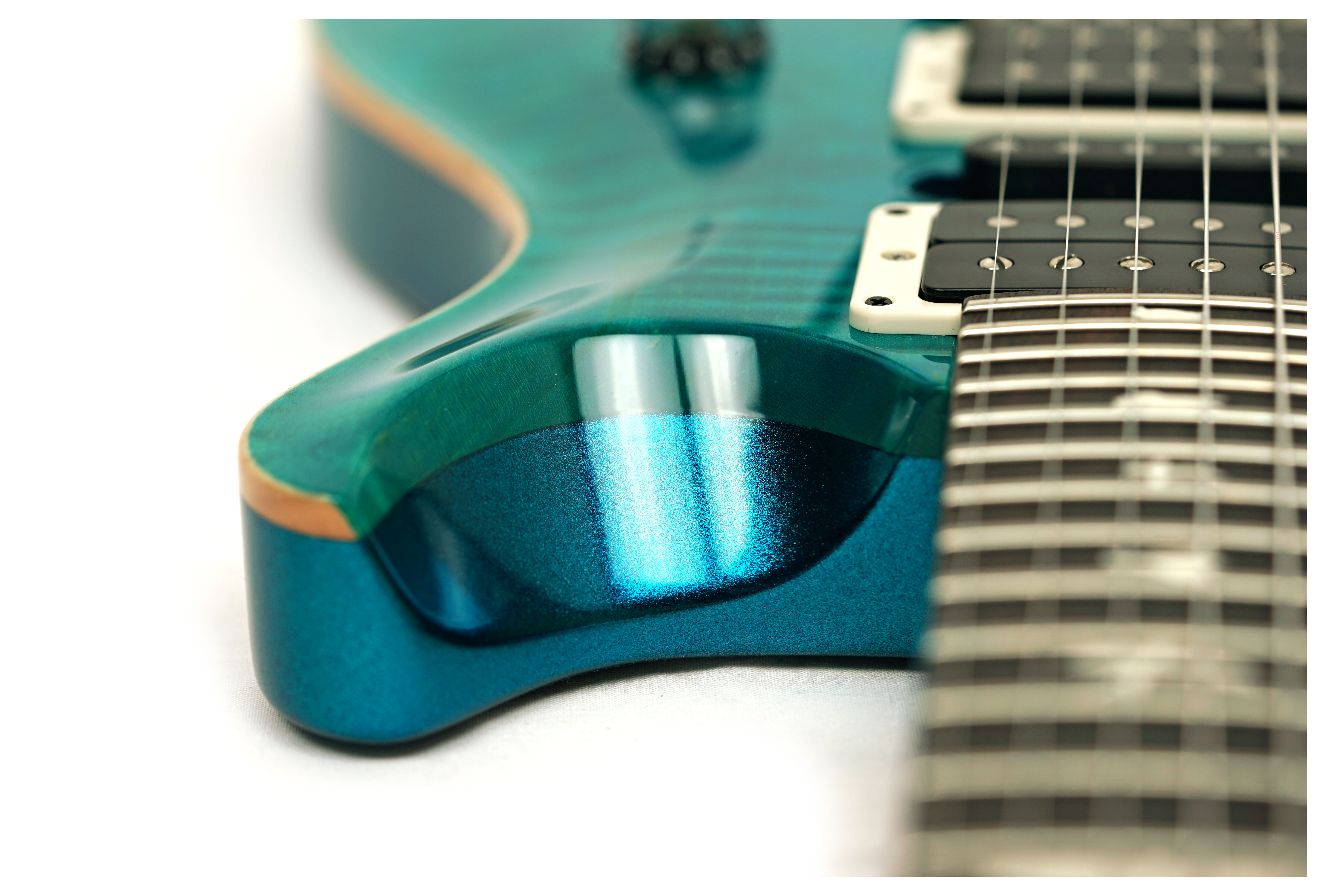 PRS CE24 Special Custom Colour Turquoise with Turquoise Sparkle Back #418718