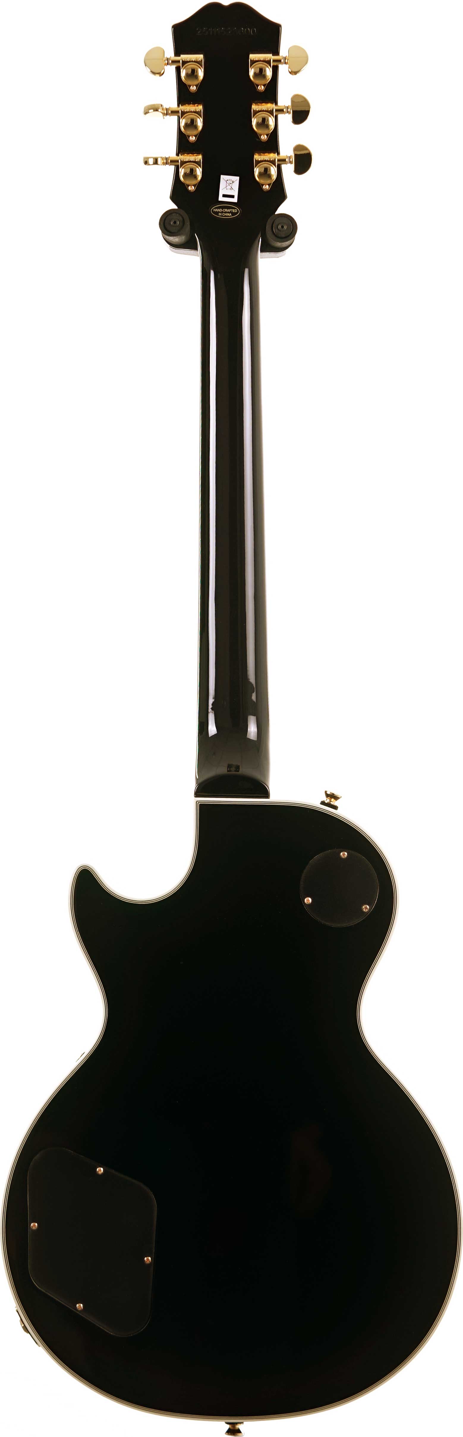 Epiphone Les Paul Custom White Black Back