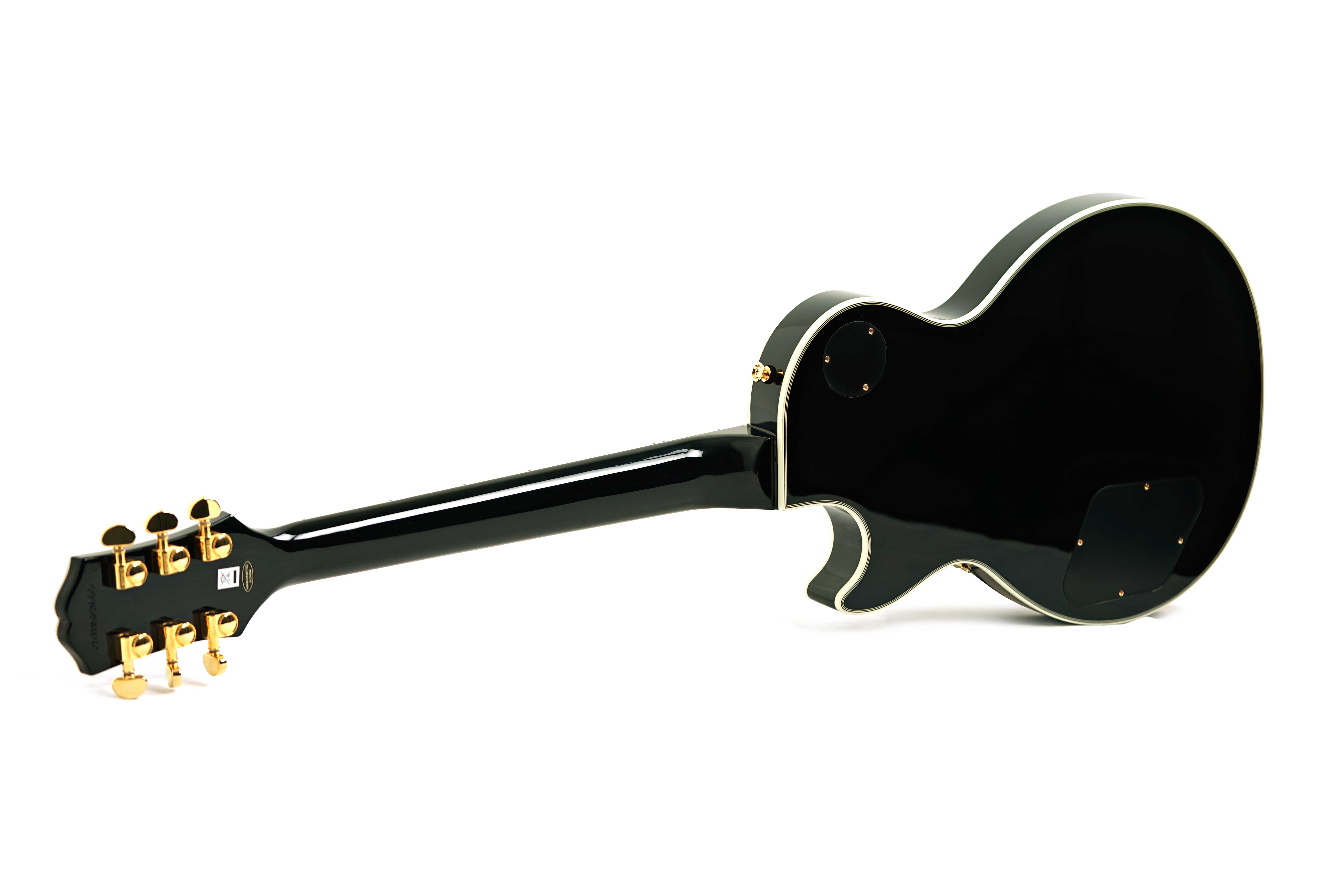 Epiphone Les Paul Custom White Black Back