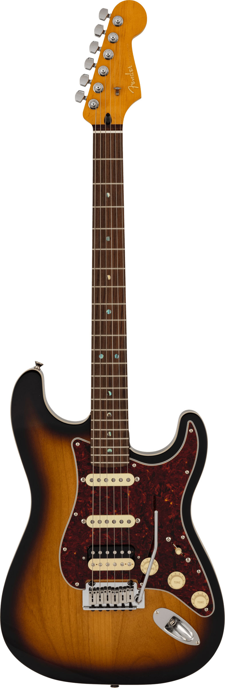 Fender Made in Japan Limited Active Modern Stratocaster HSS Rosewood Fingerboard 2-Colour Sunburst