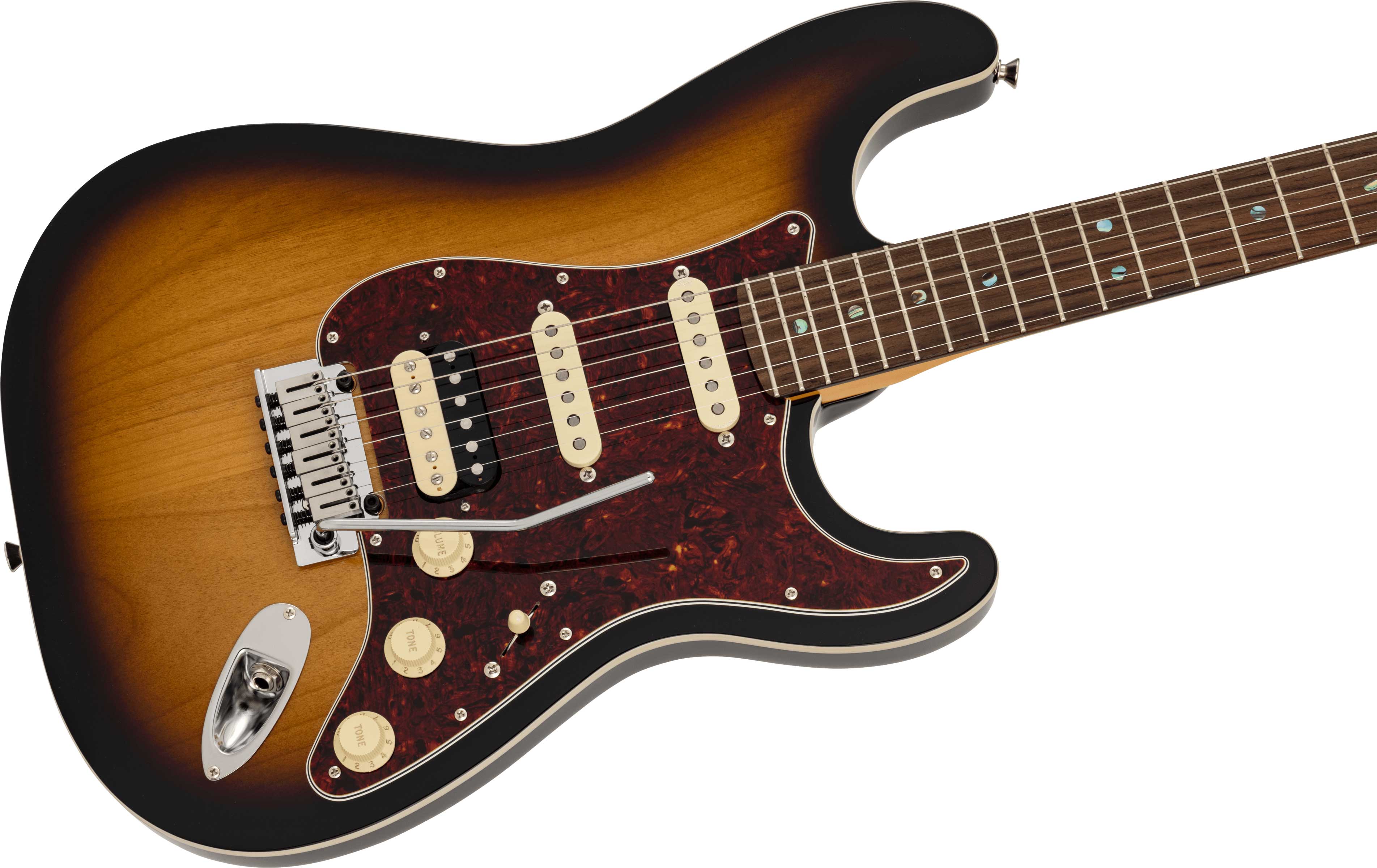 Fender Made in Japan Limited Active Modern Stratocaster HSS Rosewood Fingerboard 2-Colour Sunburst