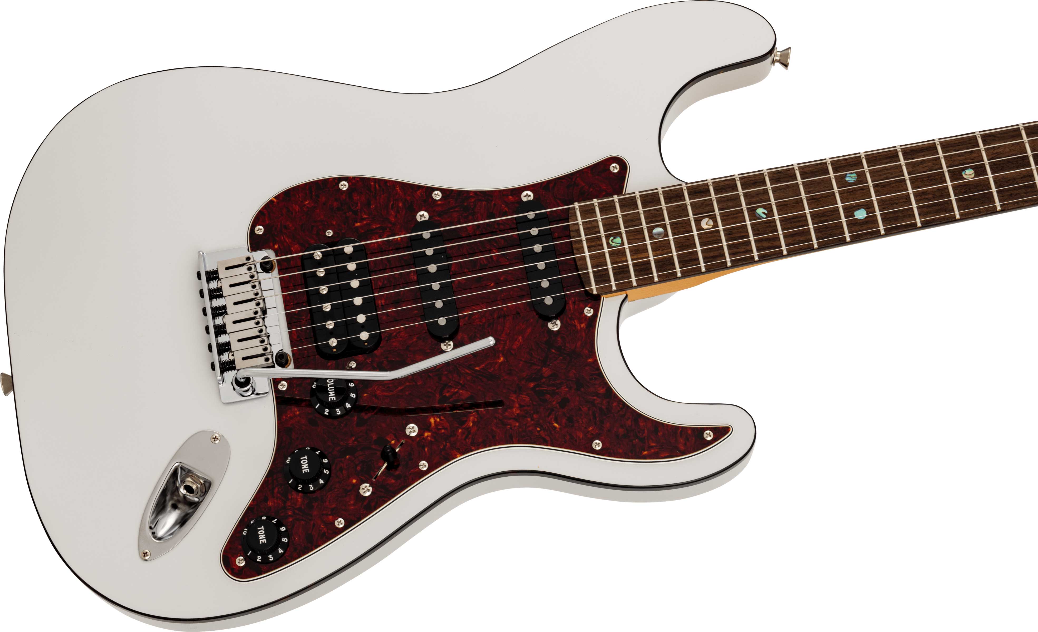 Fender Made in Japan Limited Active Modern Stratocaster HSS Rosewood Fingerboard Feather Gray