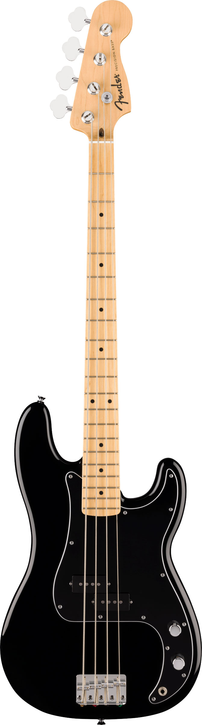 Fender Standard Precision Bass Maple Fingerboard Black Pickguard Black