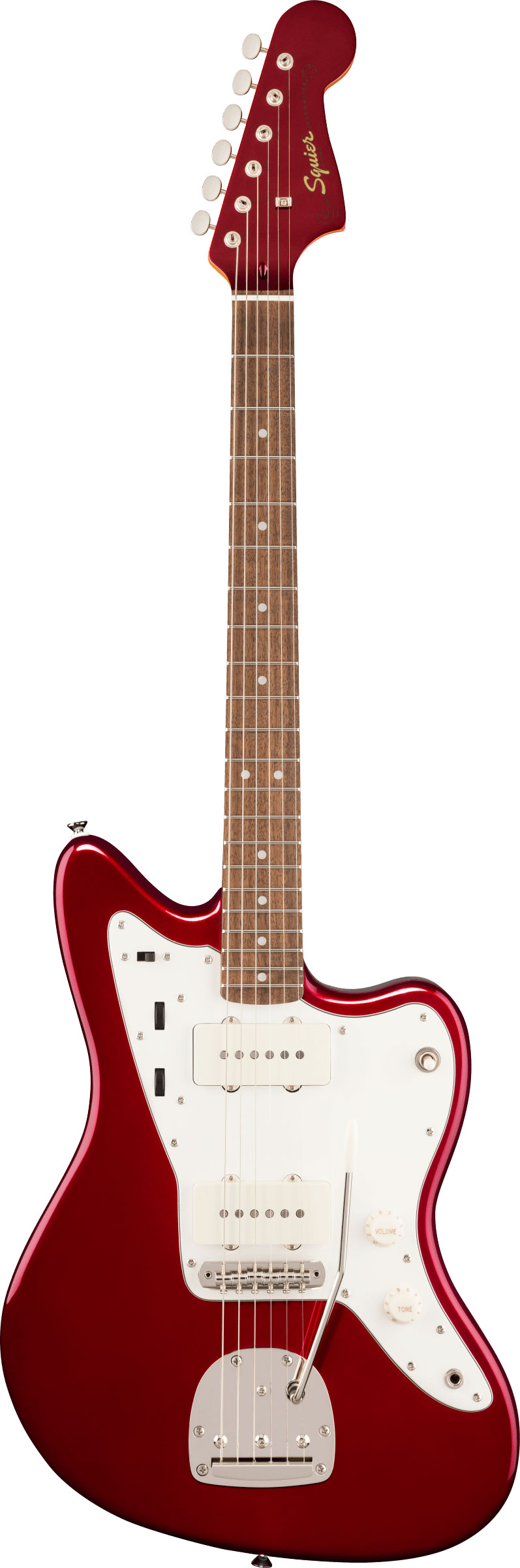 Squier FSR Classic Vibe '60s Jazzmaster Laurel Fingerboard Parchment Pickguard Matching Headstock Candy Apple Red