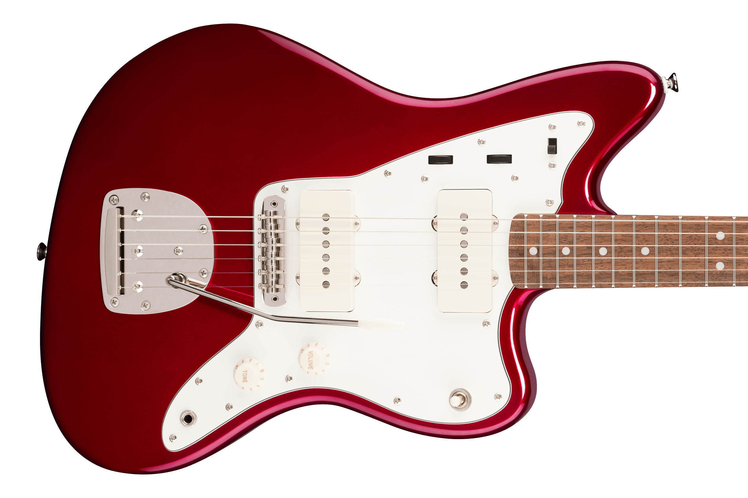 Squier FSR Classic Vibe '60s Jazzmaster Laurel Fingerboard Parchment Pickguard Matching Headstock Candy Apple Red