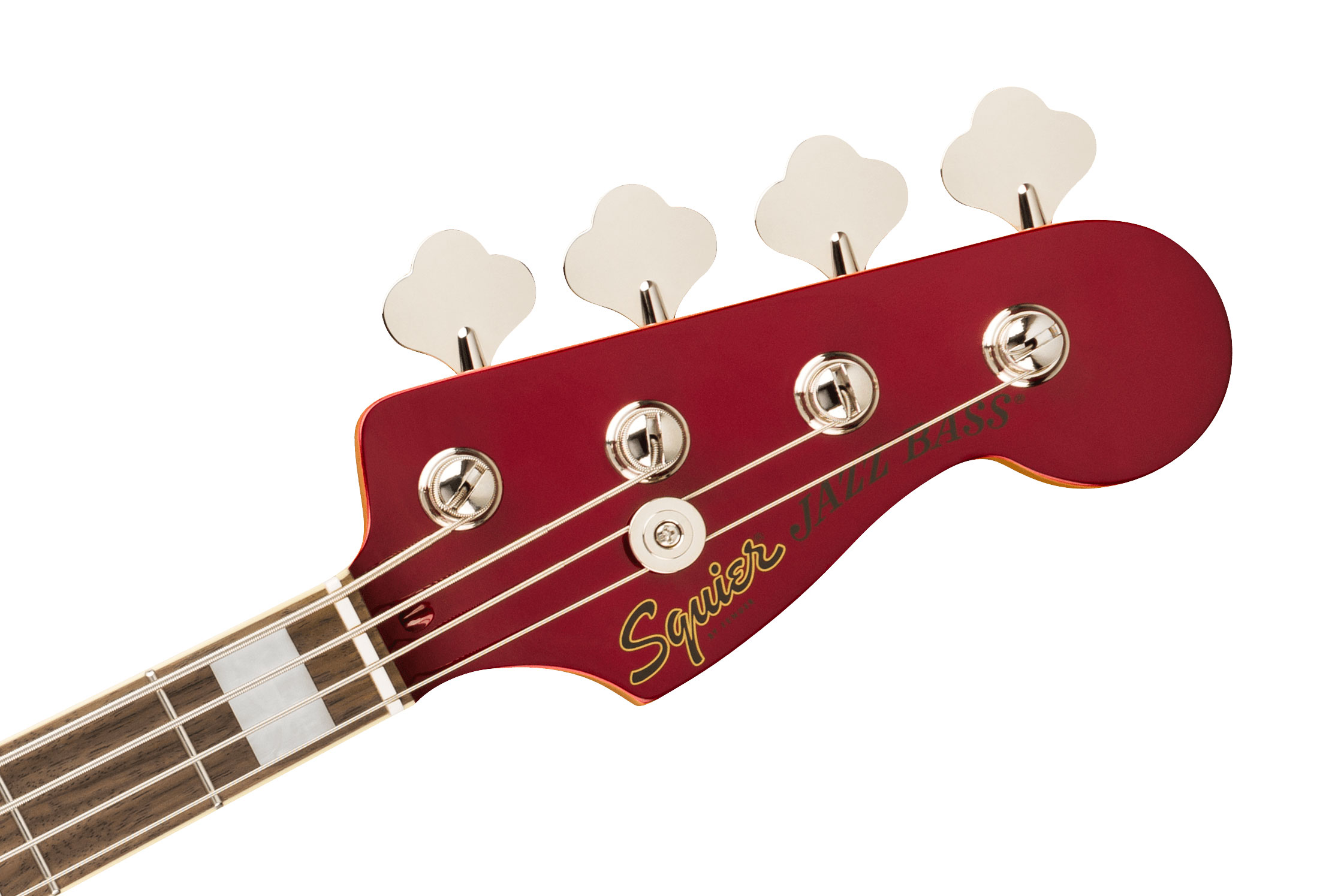 Squier FSR Classic Vibe Active '70s Jazz Bass Laurel Fingerboard Parchment Pickguard Matching Headstock Candy Apple Red